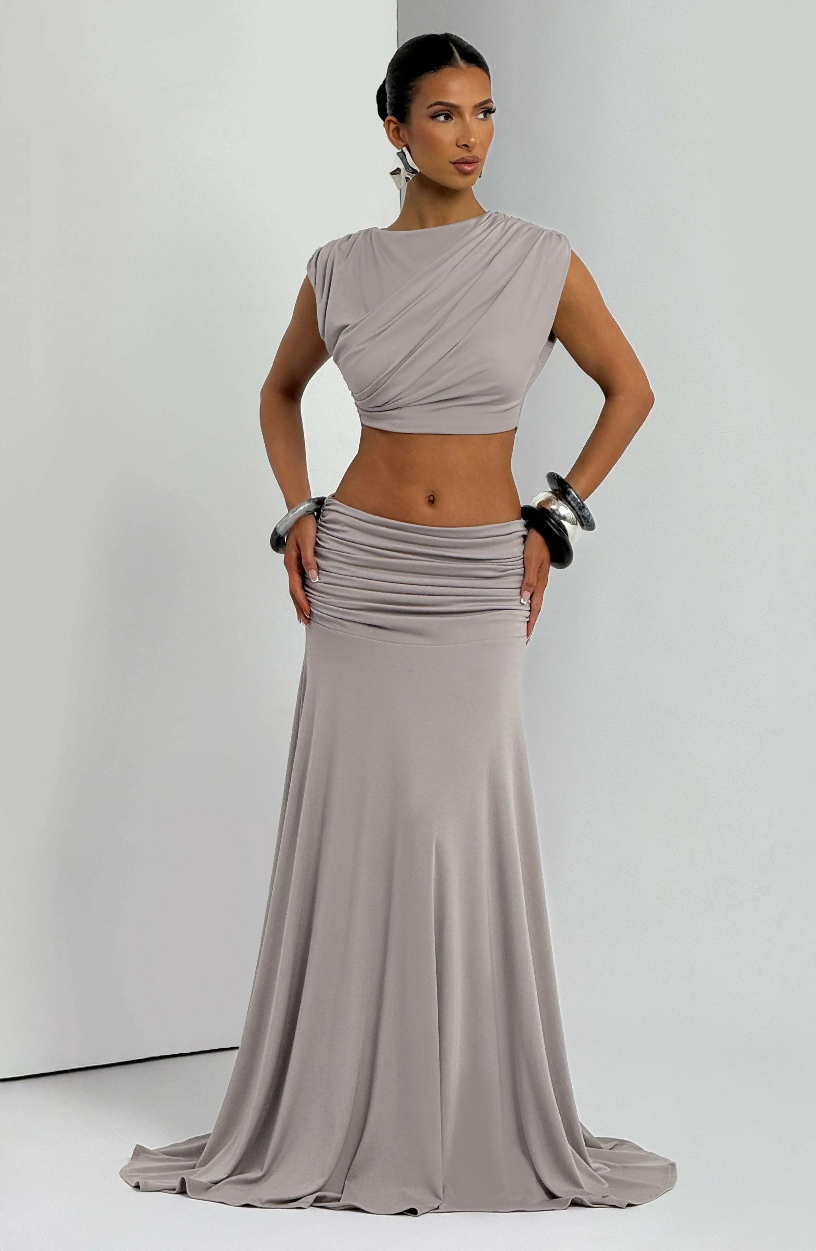 Amara Top - Light Grey - Image 7