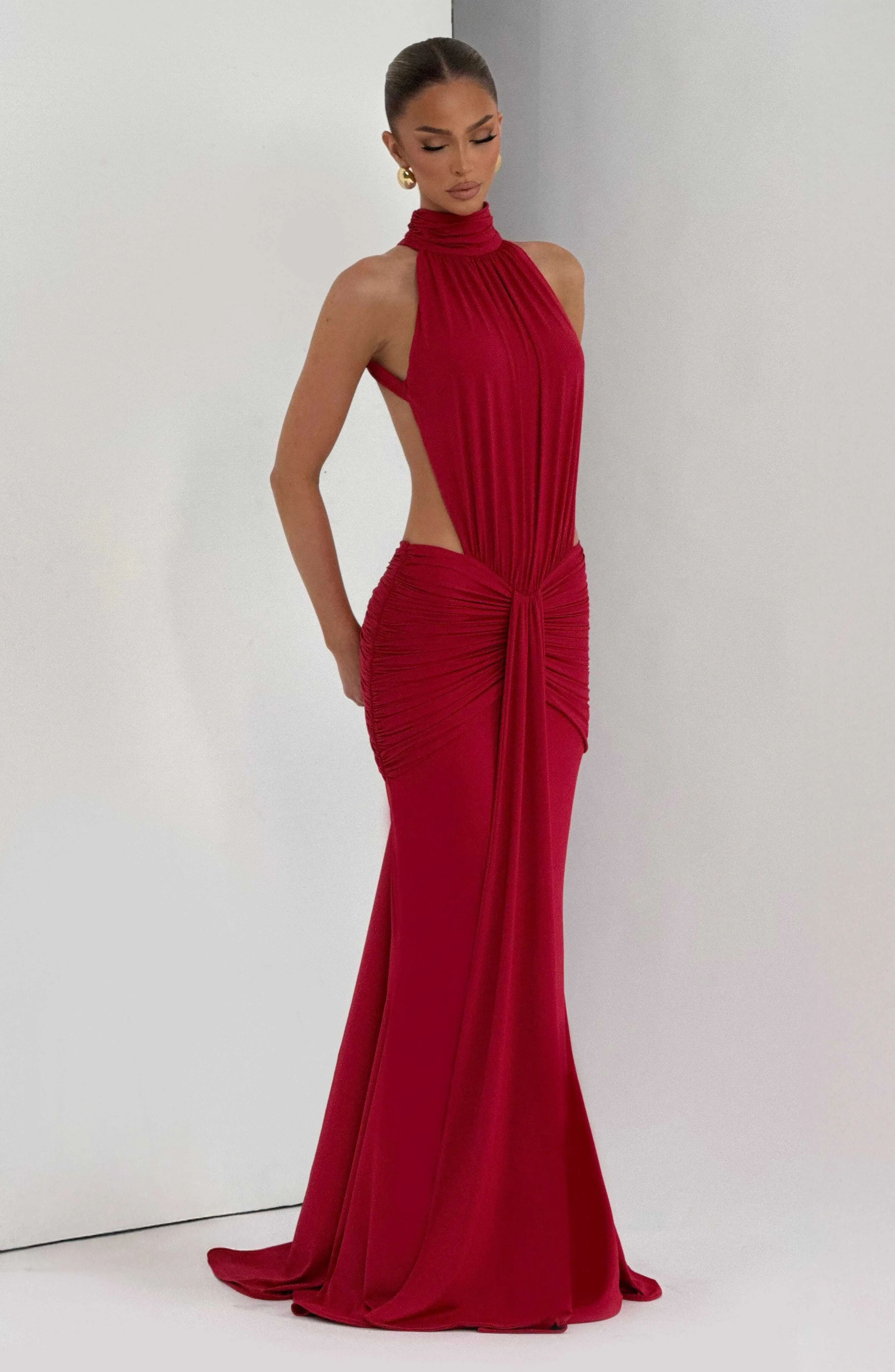 Thekla Maxi Dress - Red - Image 11