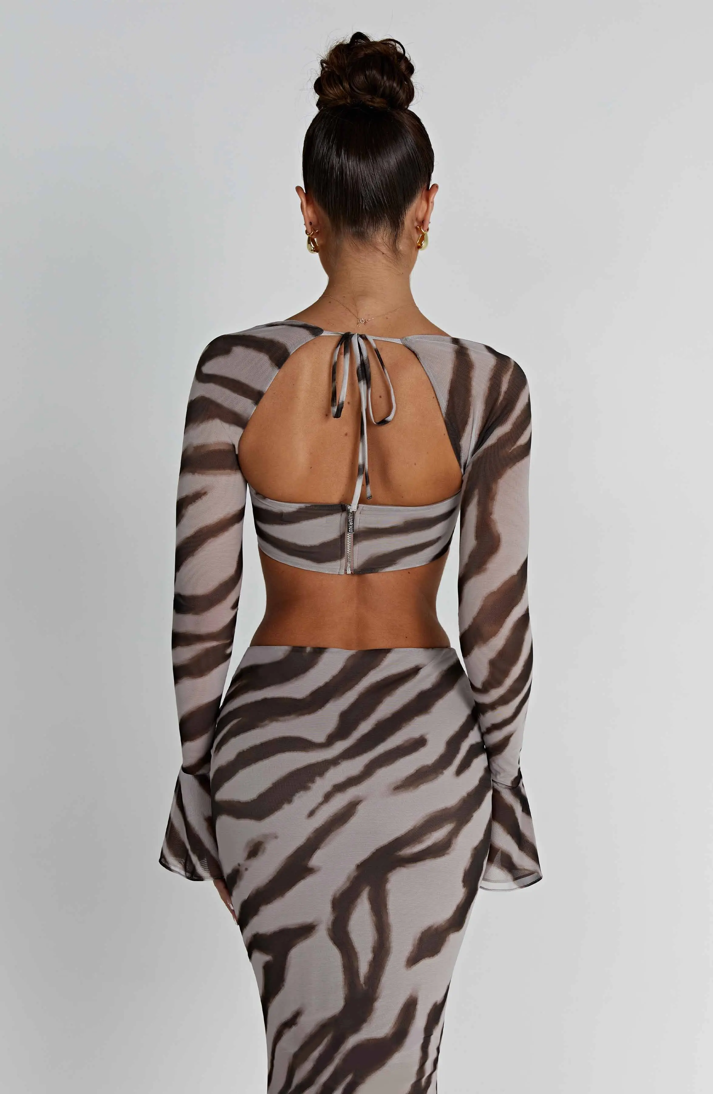 Priscilla Top - Zebra Print - Image 3