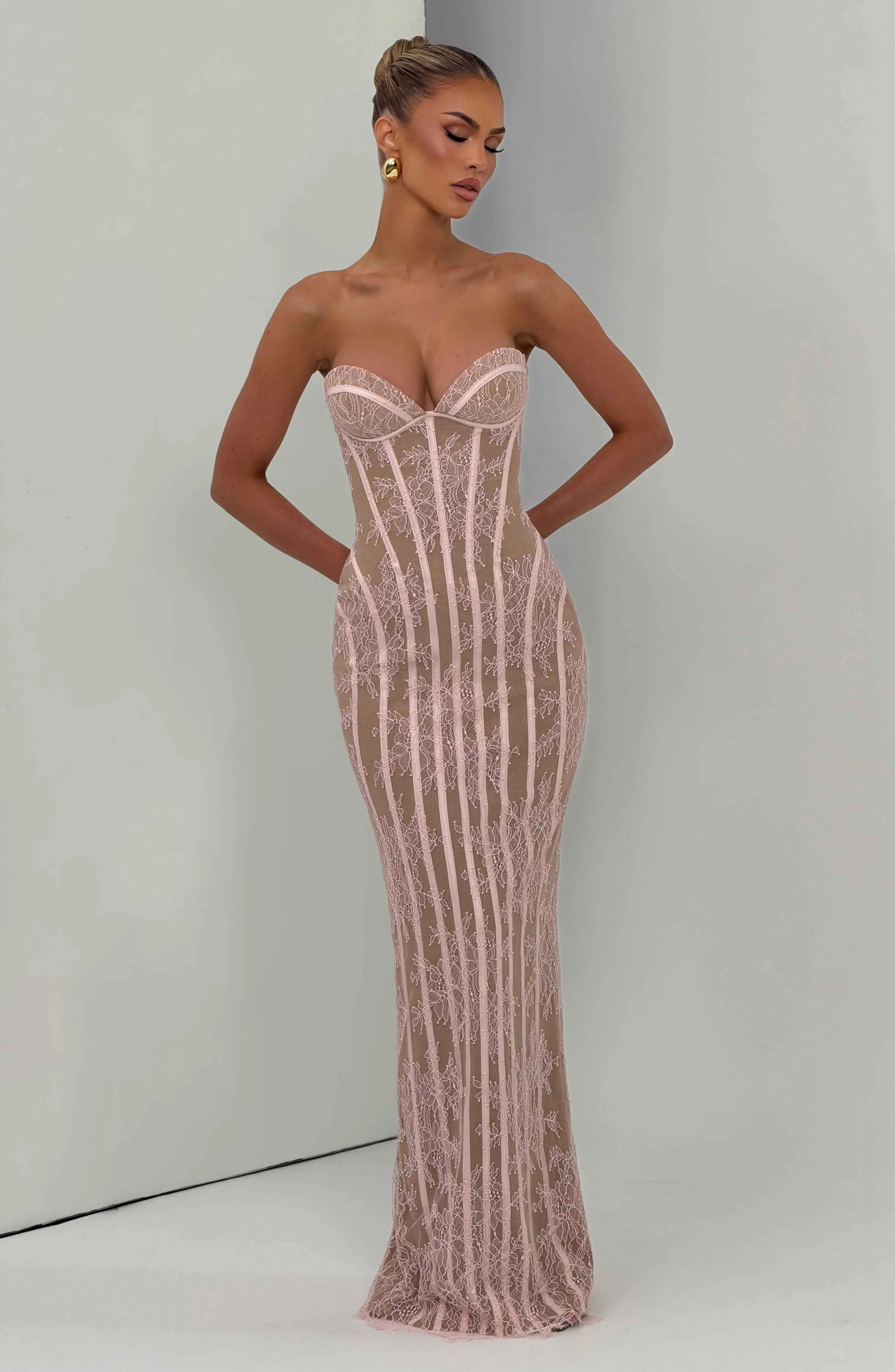 Sian Maxi Dress - Blush - Image 6