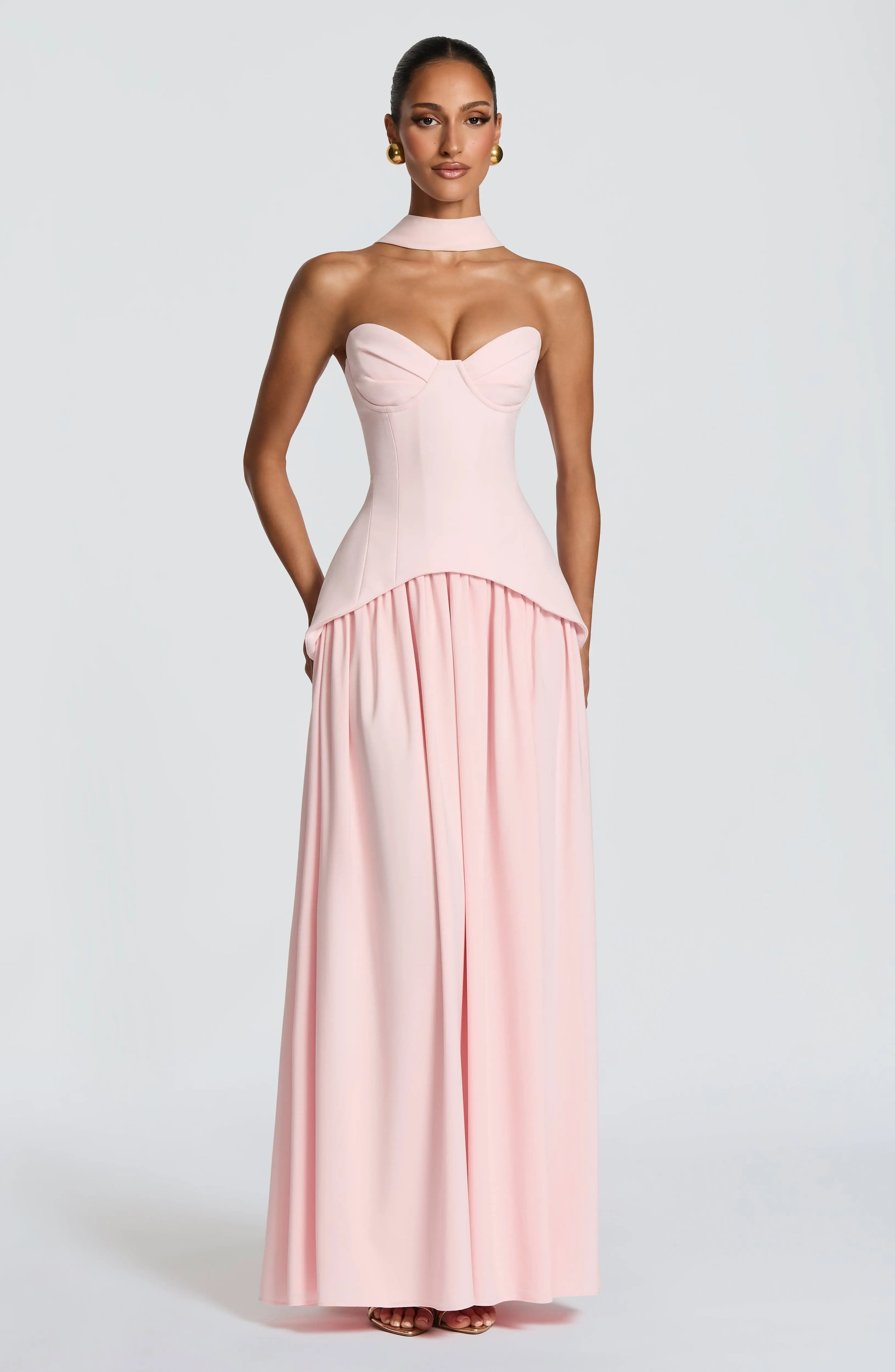 Vietta Maxi Dress - Blush - Image 4
