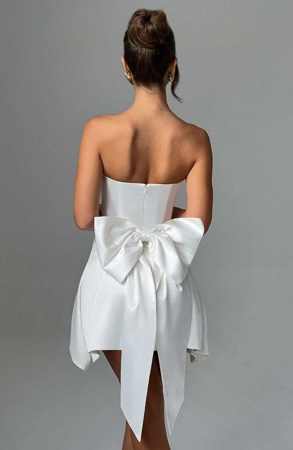 Freja Mini Dress - Ivory - Image 2