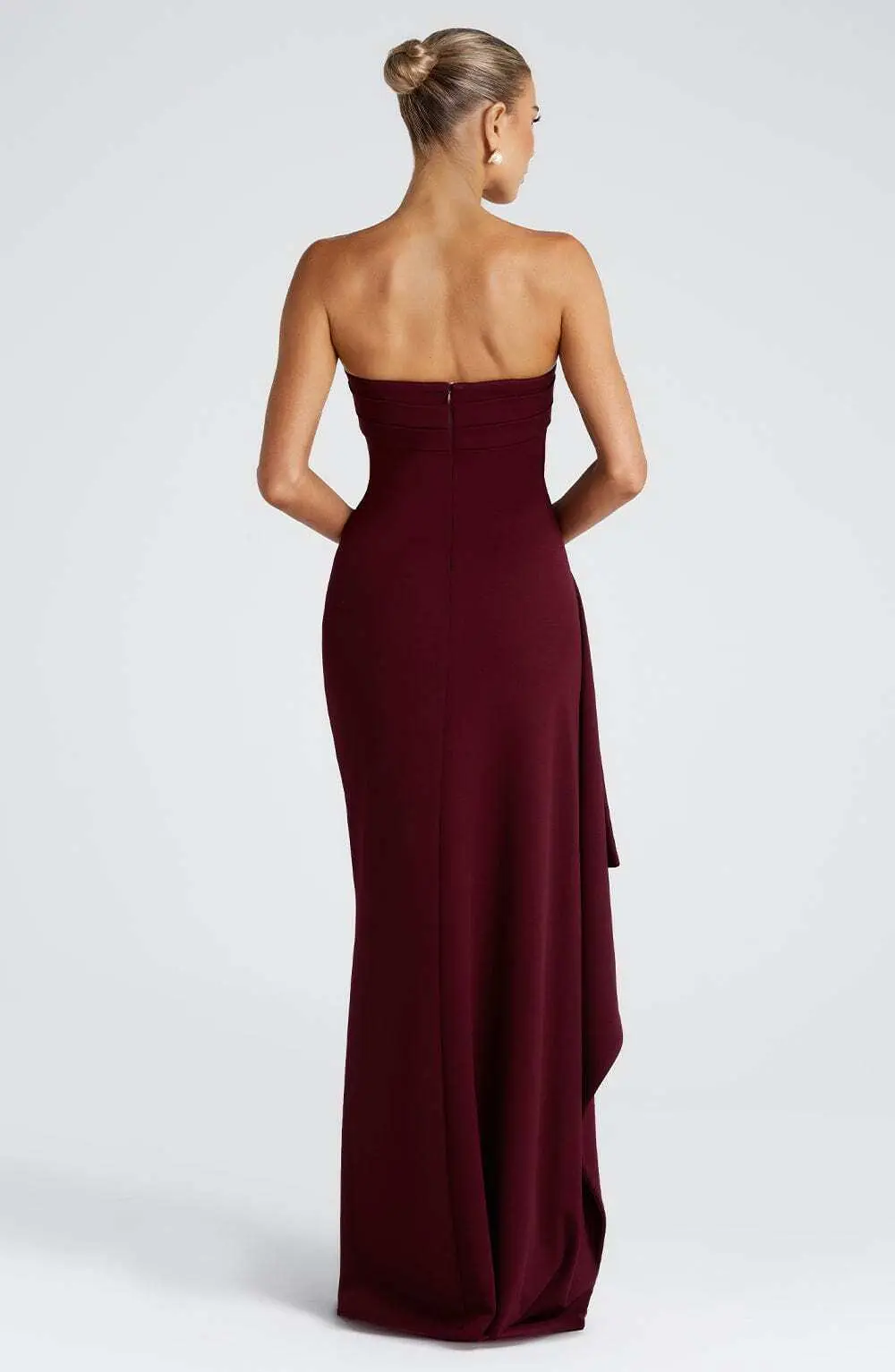 Zafira Maxi Dress - Cherry Lacquer - Image 3