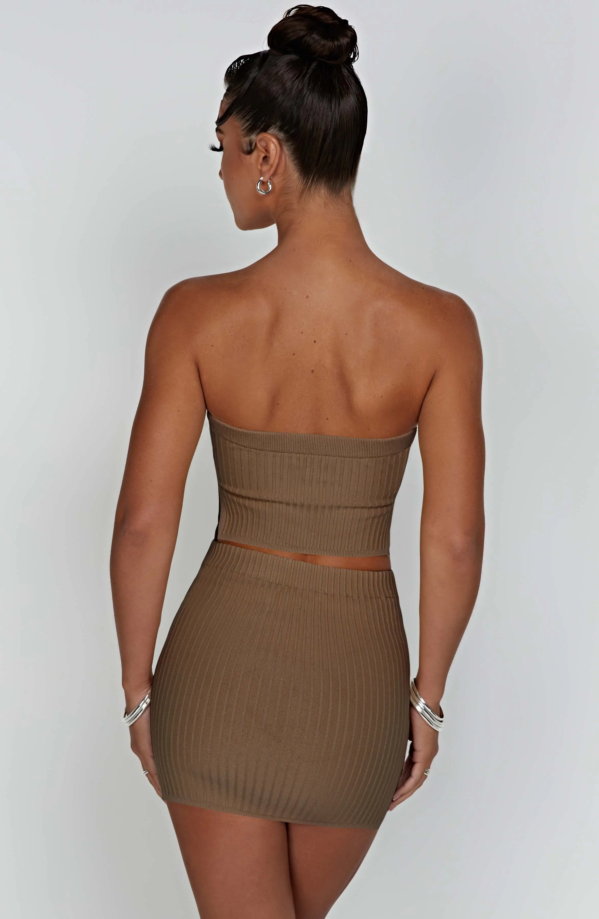 Jaz Mini Skirt - Mocha - Image 13