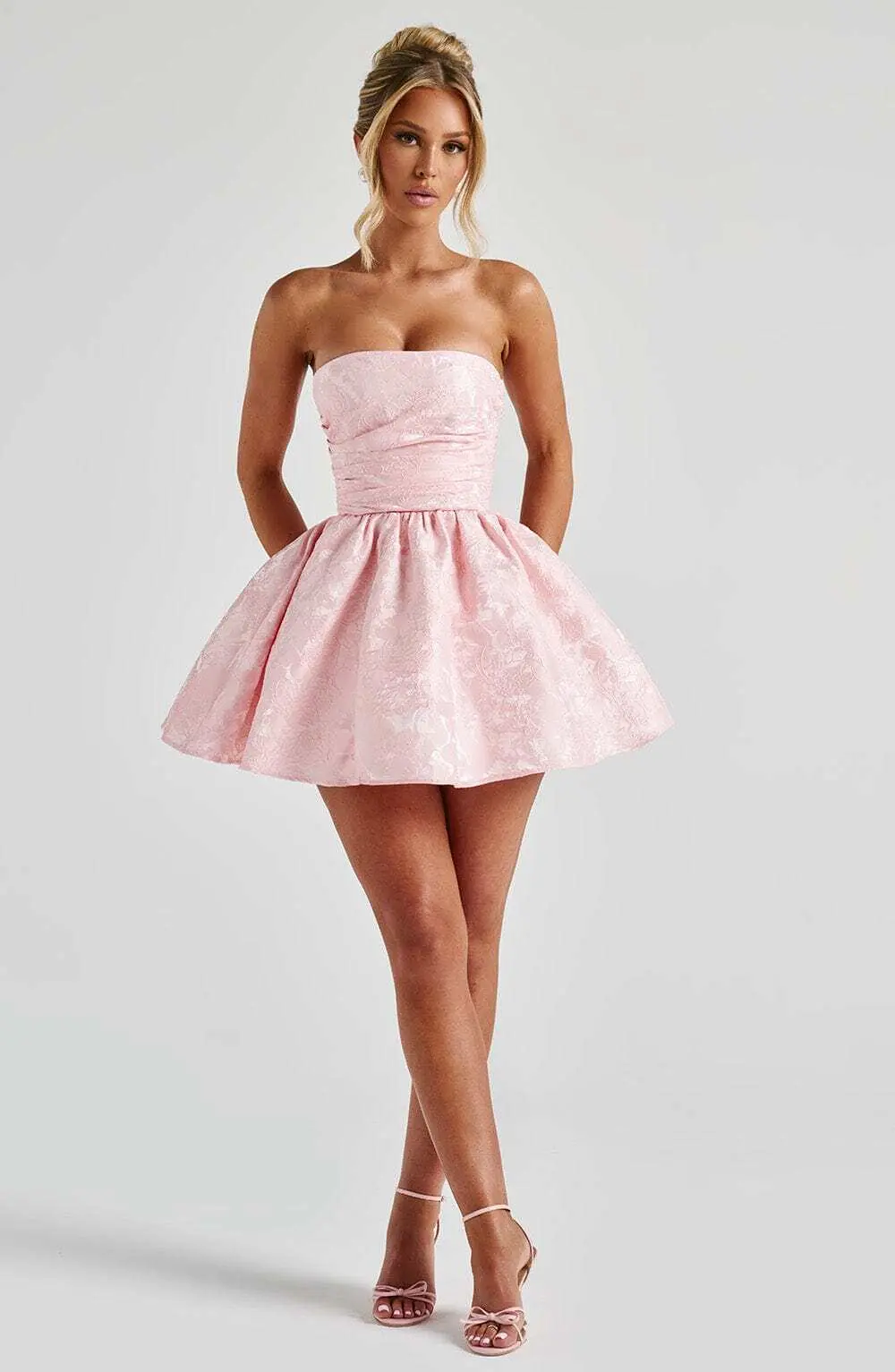 Salome Mini Dress - Blush - Image 8