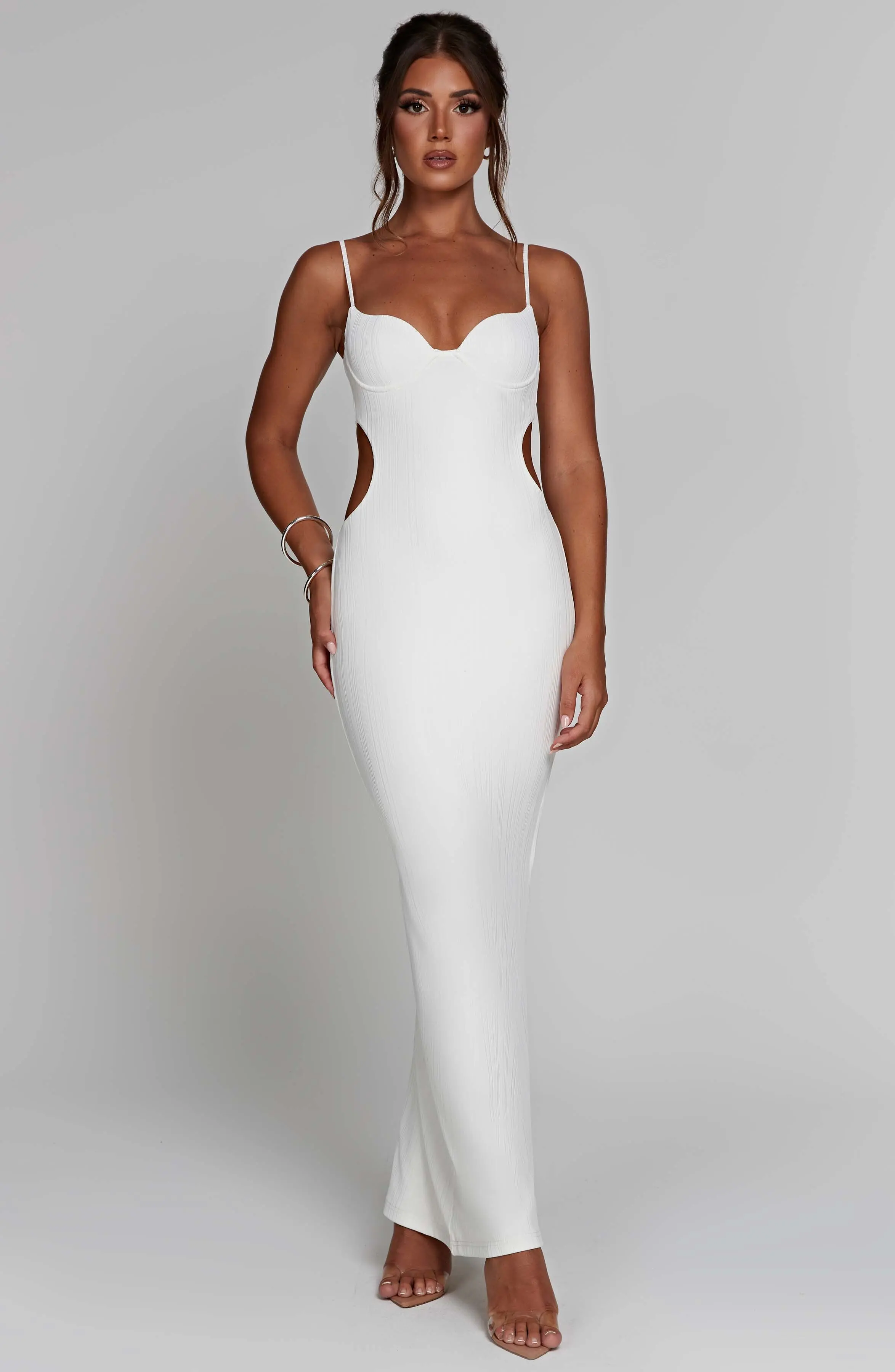 Celine Maxi Dress - White - Image 4