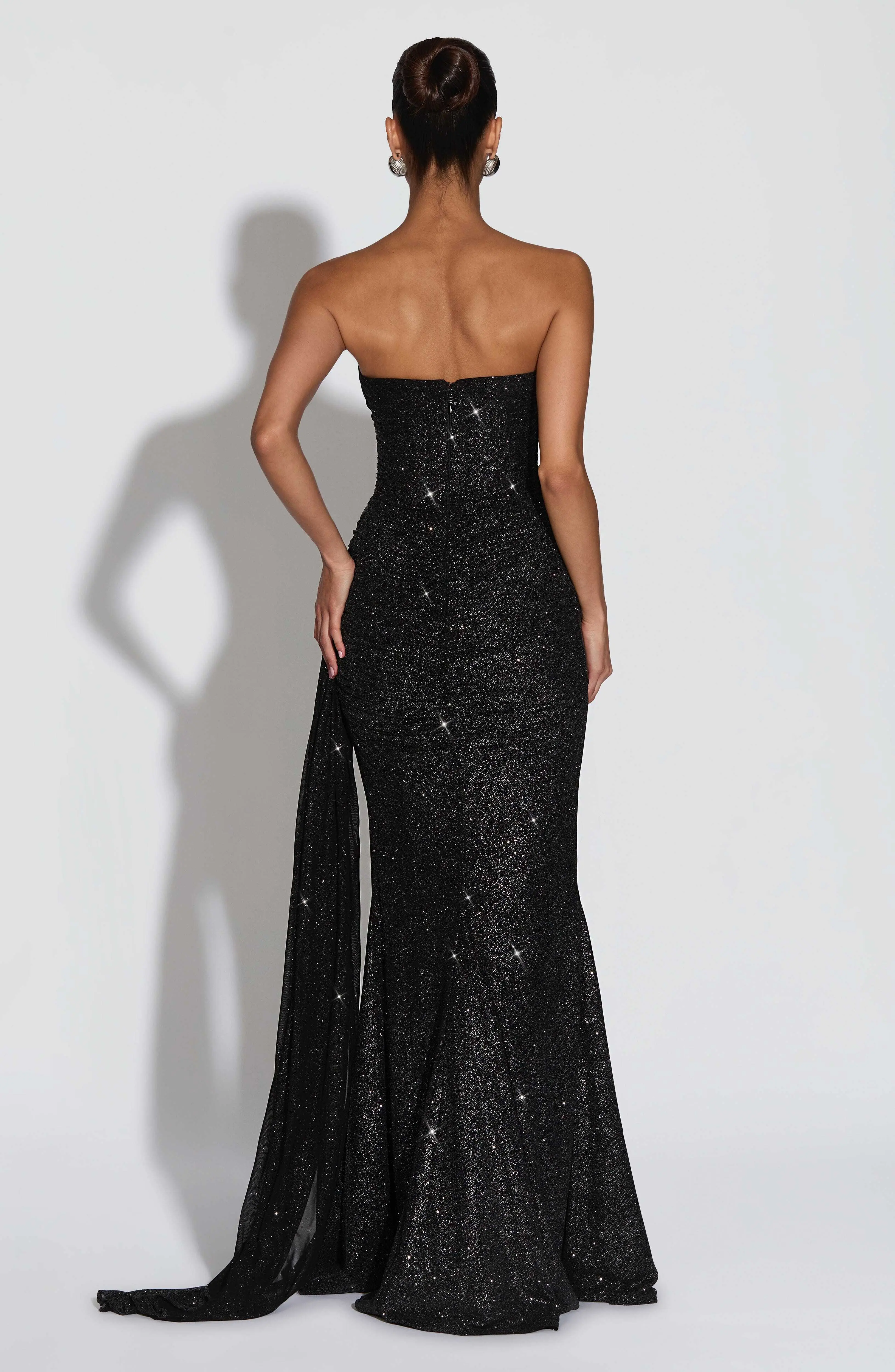 Ashika Maxi Dress - Black Sparkle - Image 3