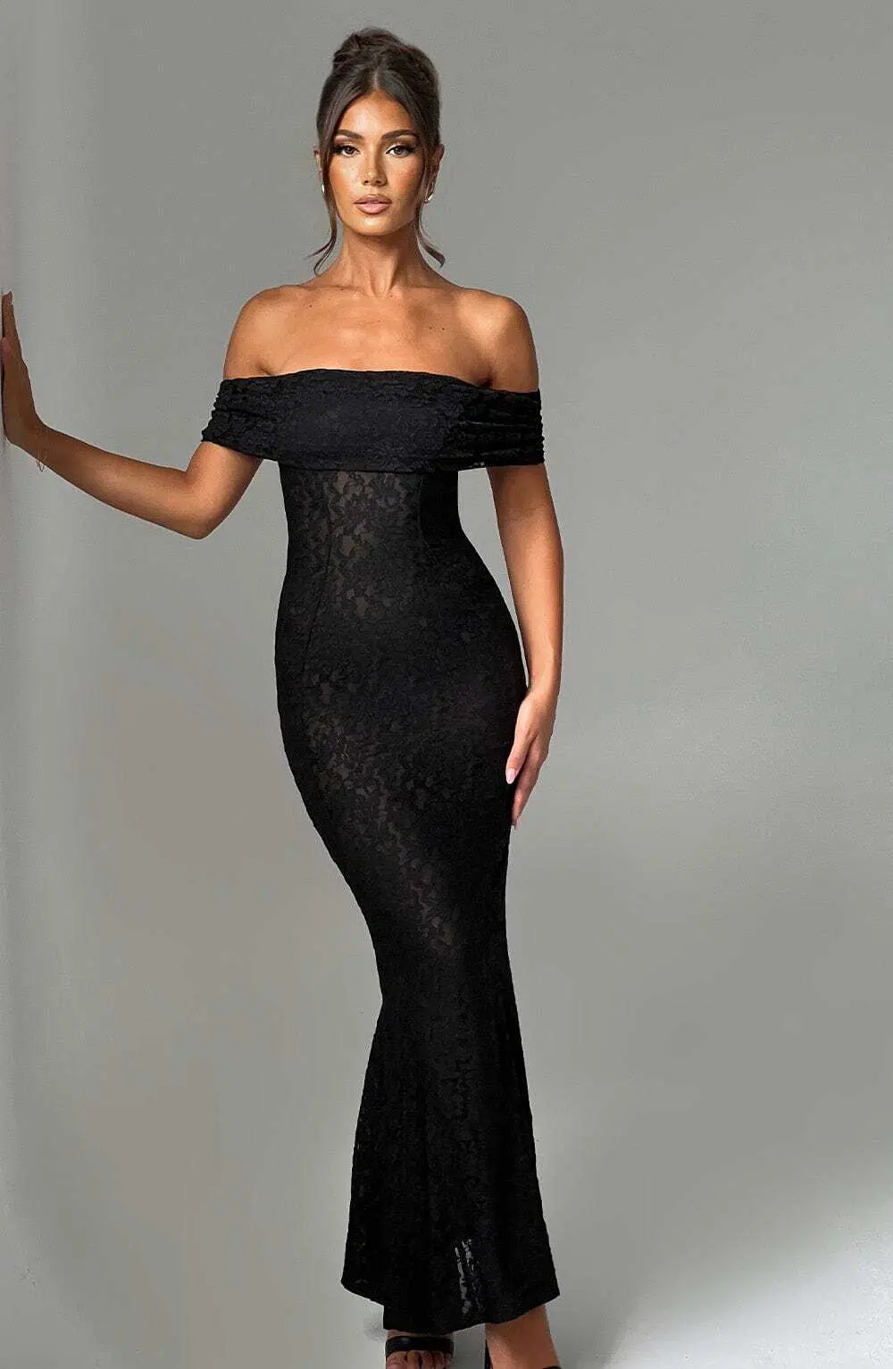 Stephanie Maxi Dress - Black - Image 6