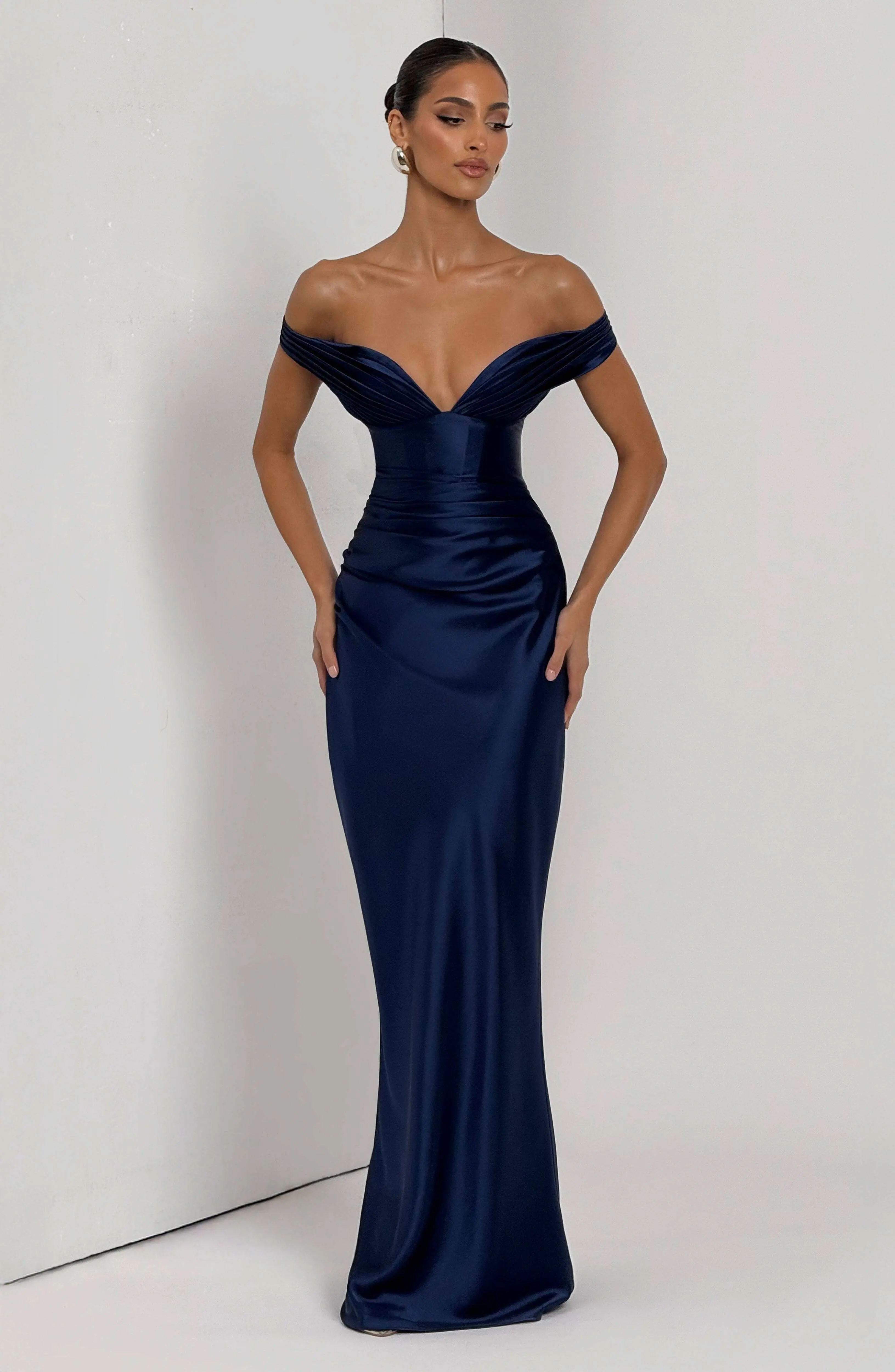 Aurelia Maxi Dress - Navy - Image 6