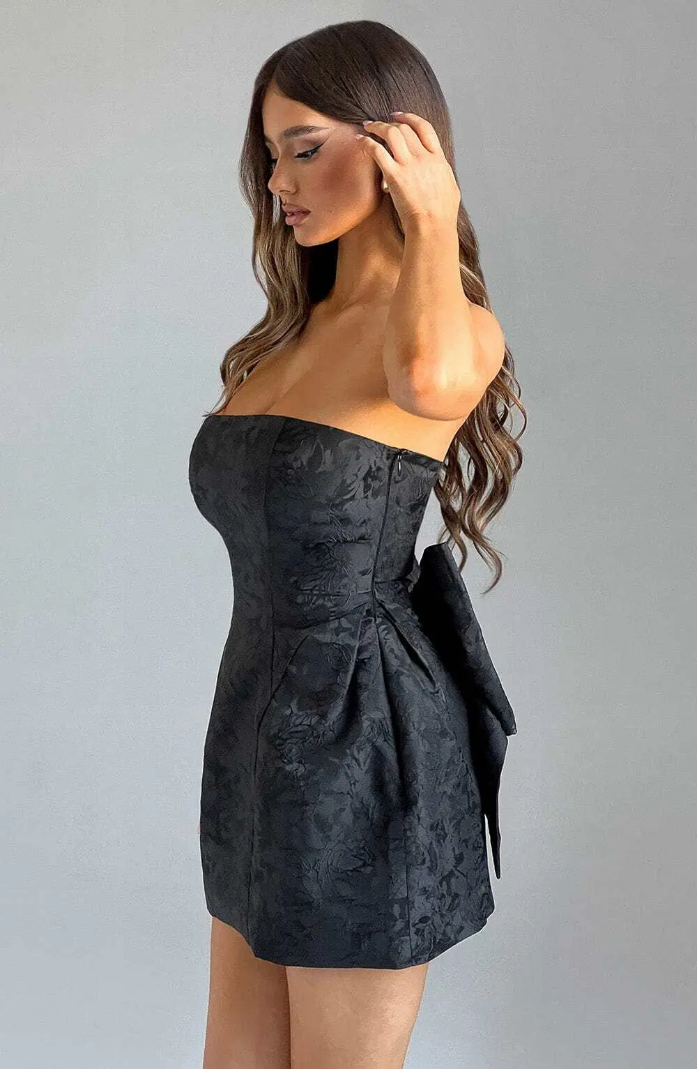 Elenora Mini Dress - Black - Image 7
