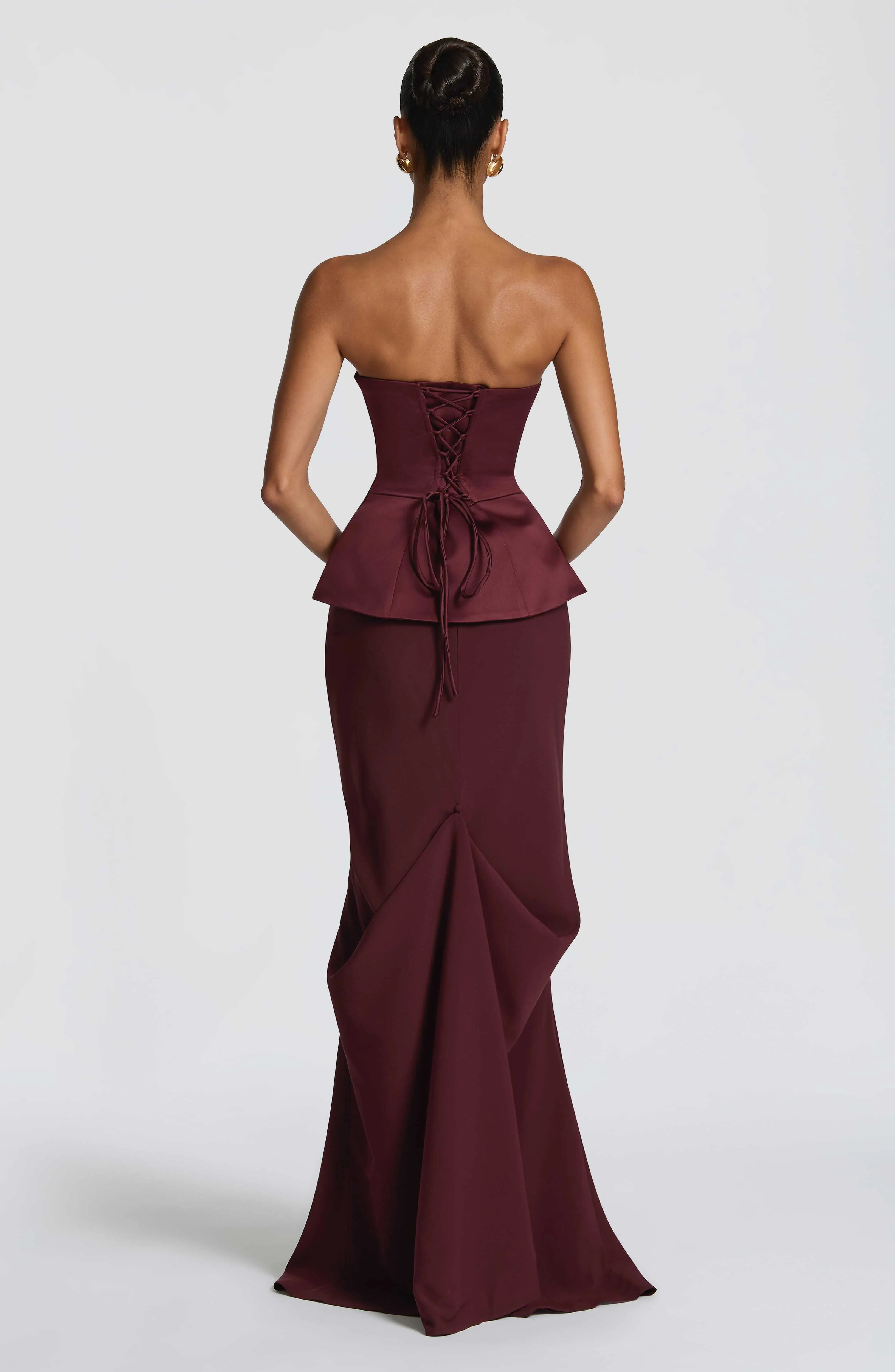Kaia Maxi Skirt - Cherry Lacquer - Image 5