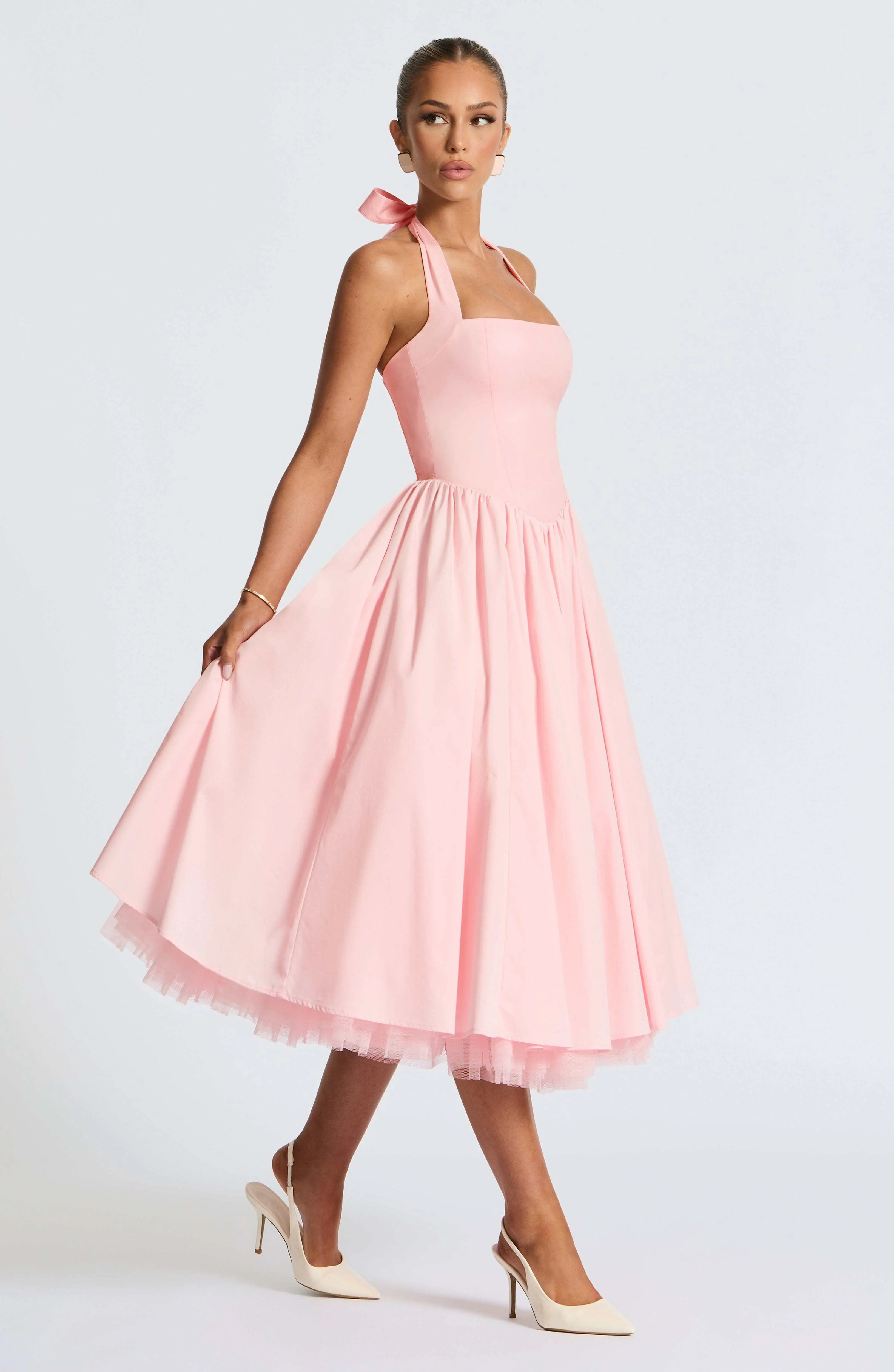 Cressida Midi Dress - Blush - Image 7