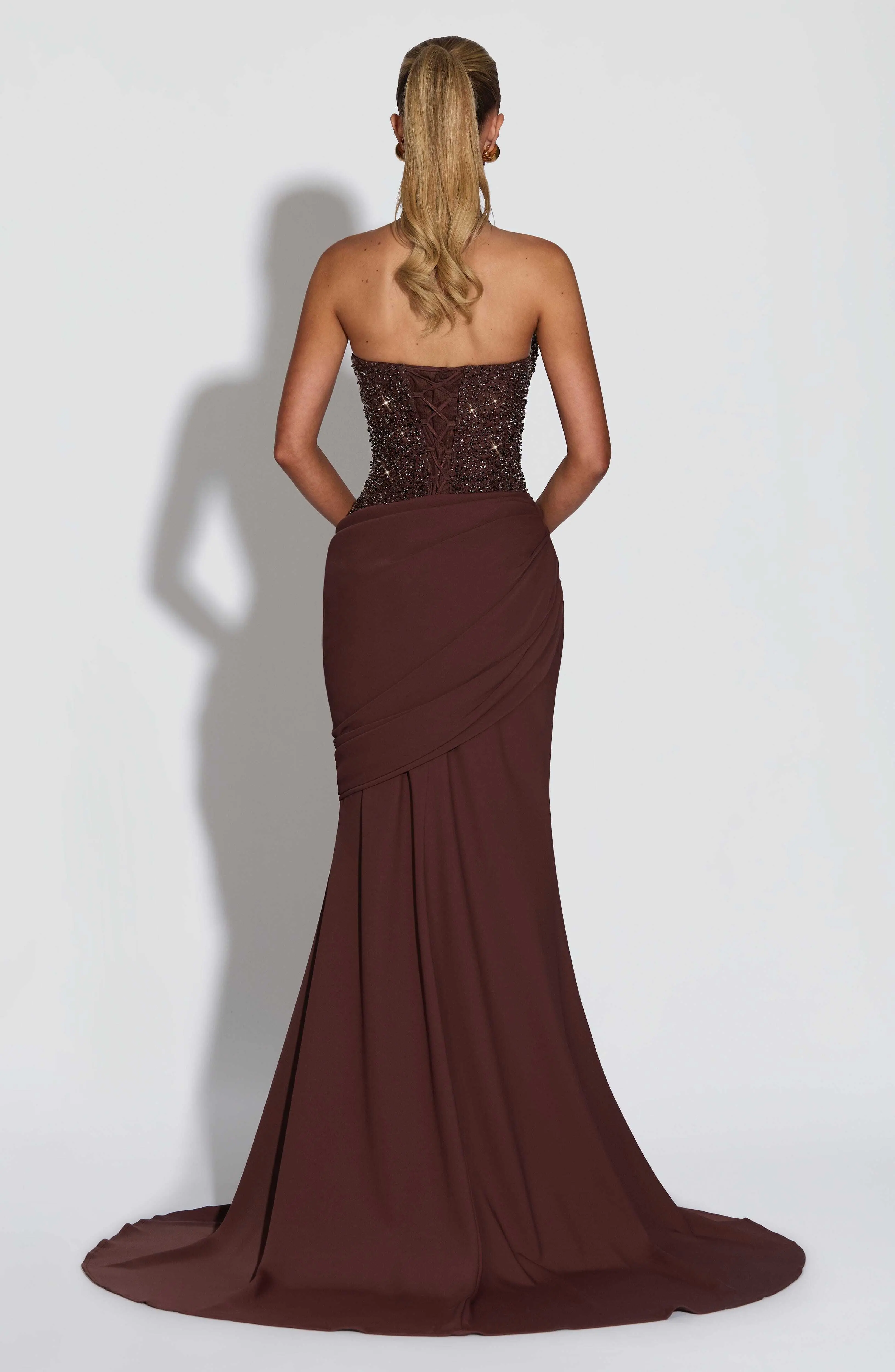 Taylor Gown - Plum Brown - Image 2
