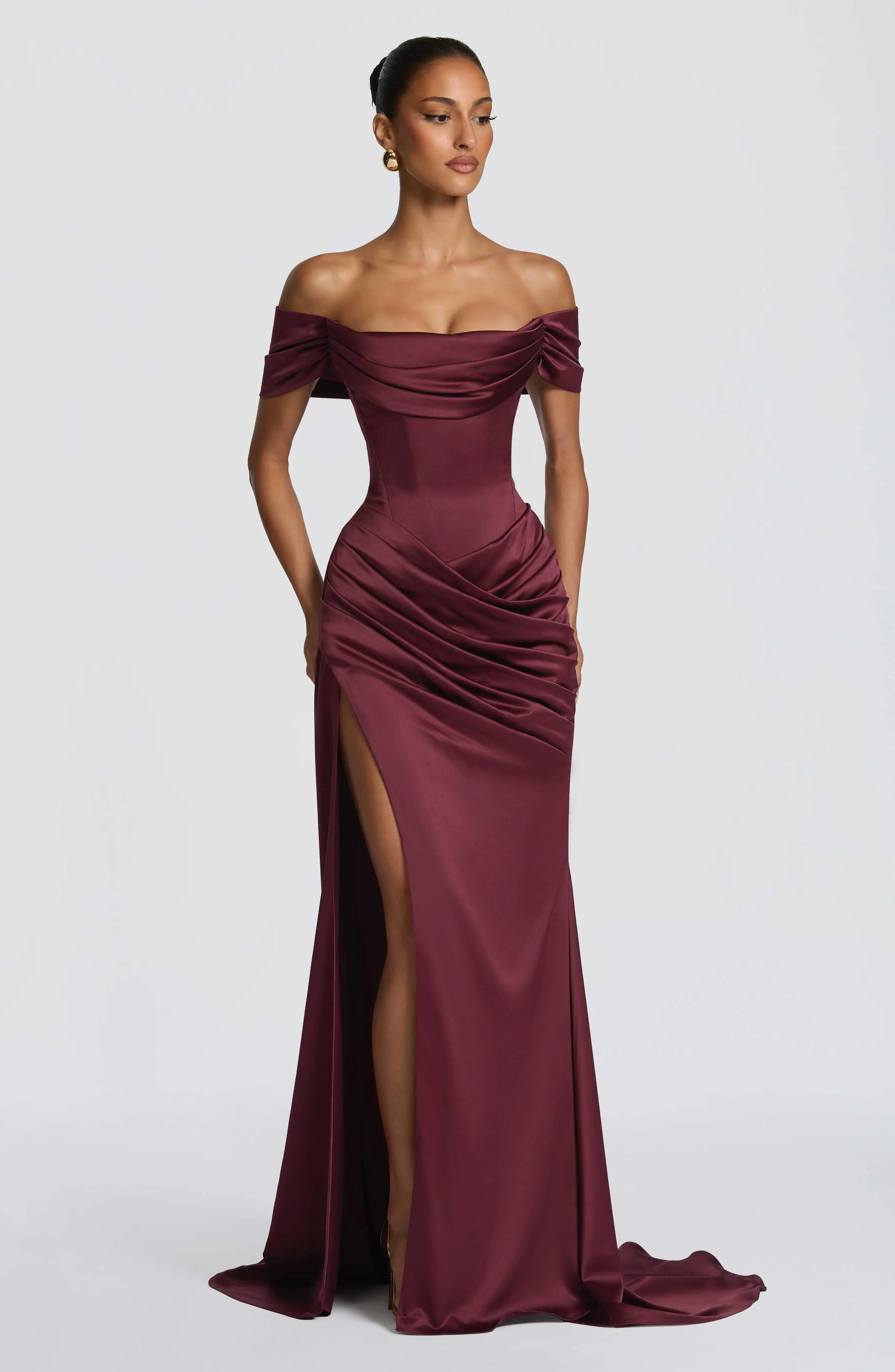 Riona Gown - Cherry Lacquer