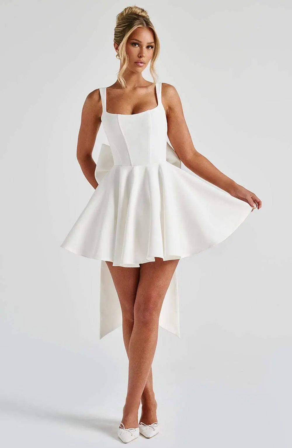 Rue Mini Dress - Ivory - Image 6