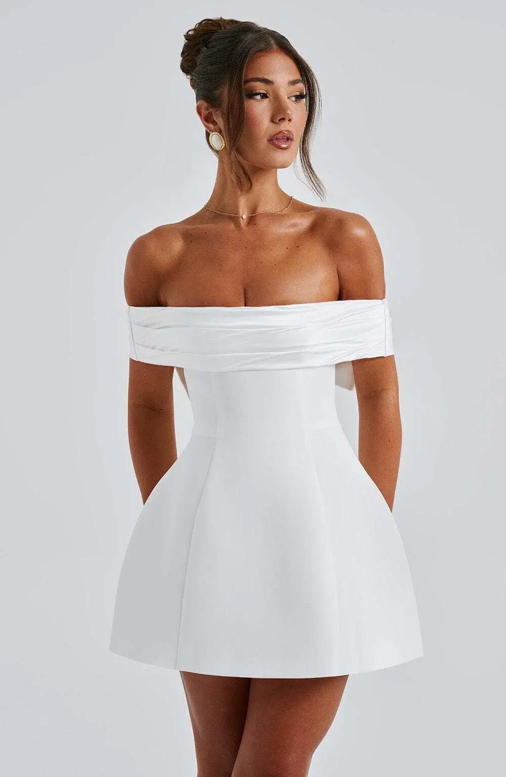 Delta Mini Dress - Ivory - Image 9