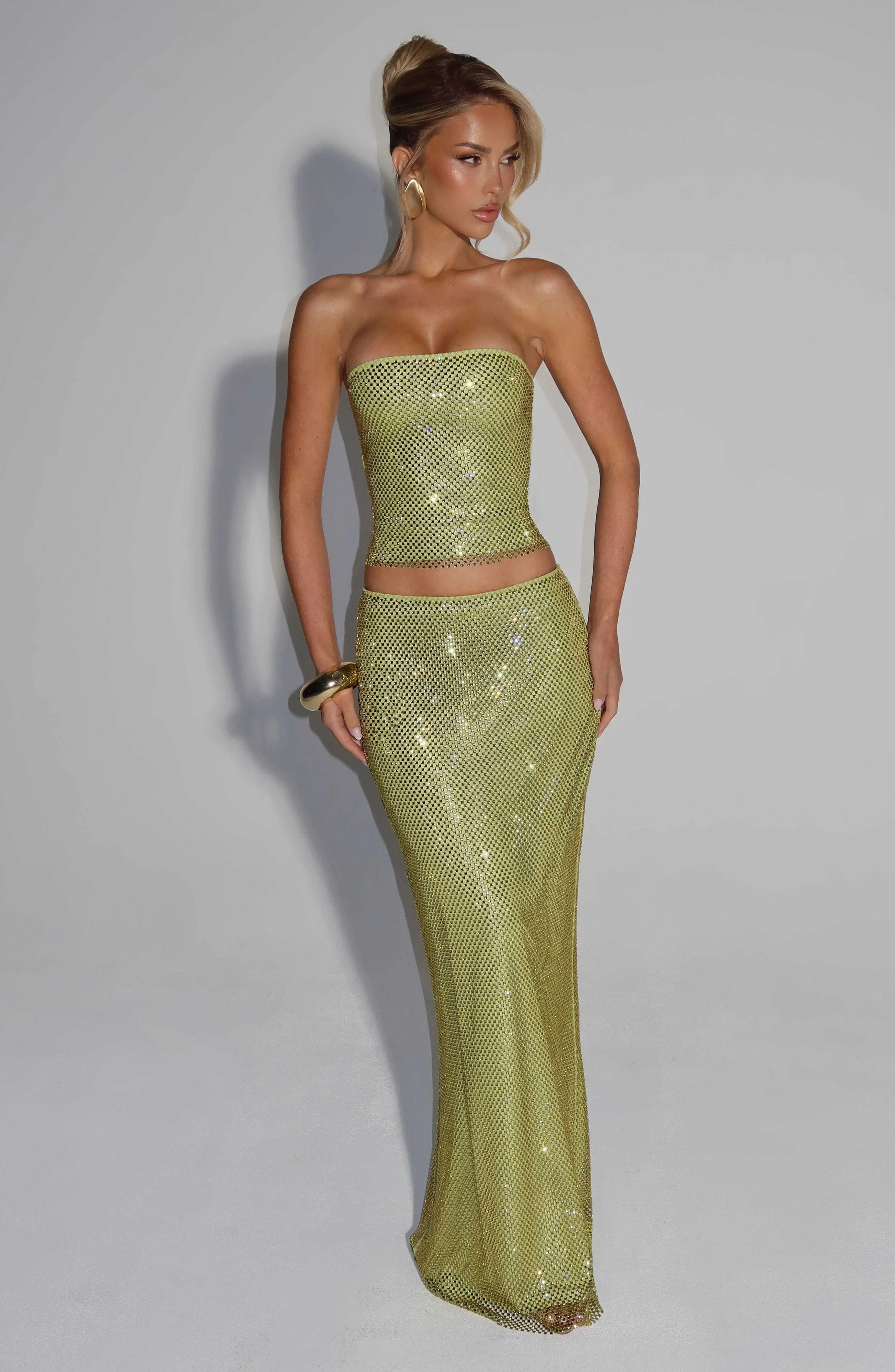 Hali Maxi Skirt - Olive - Image 3