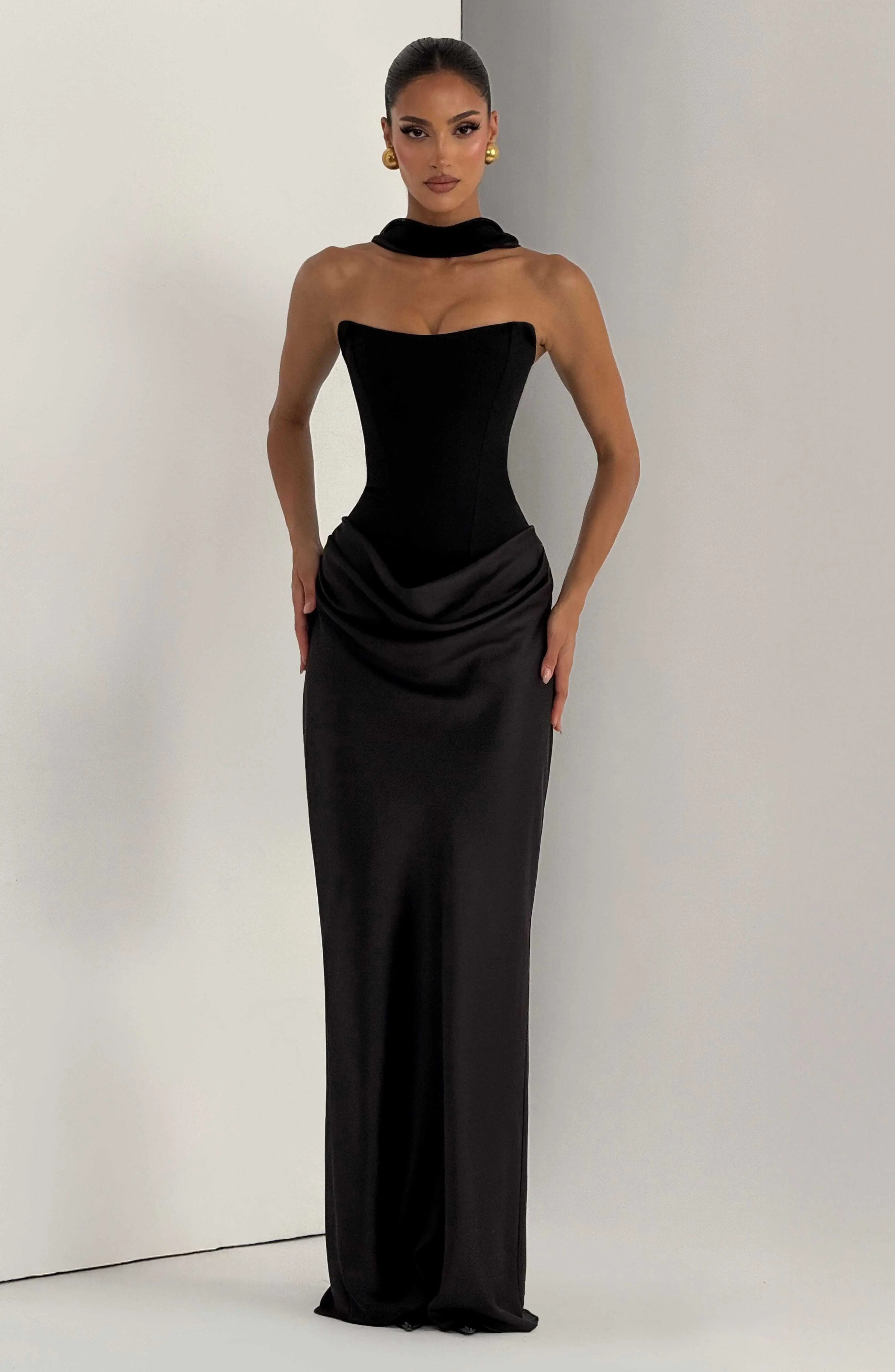 Maggie Maxi Dress - Black - Image 9