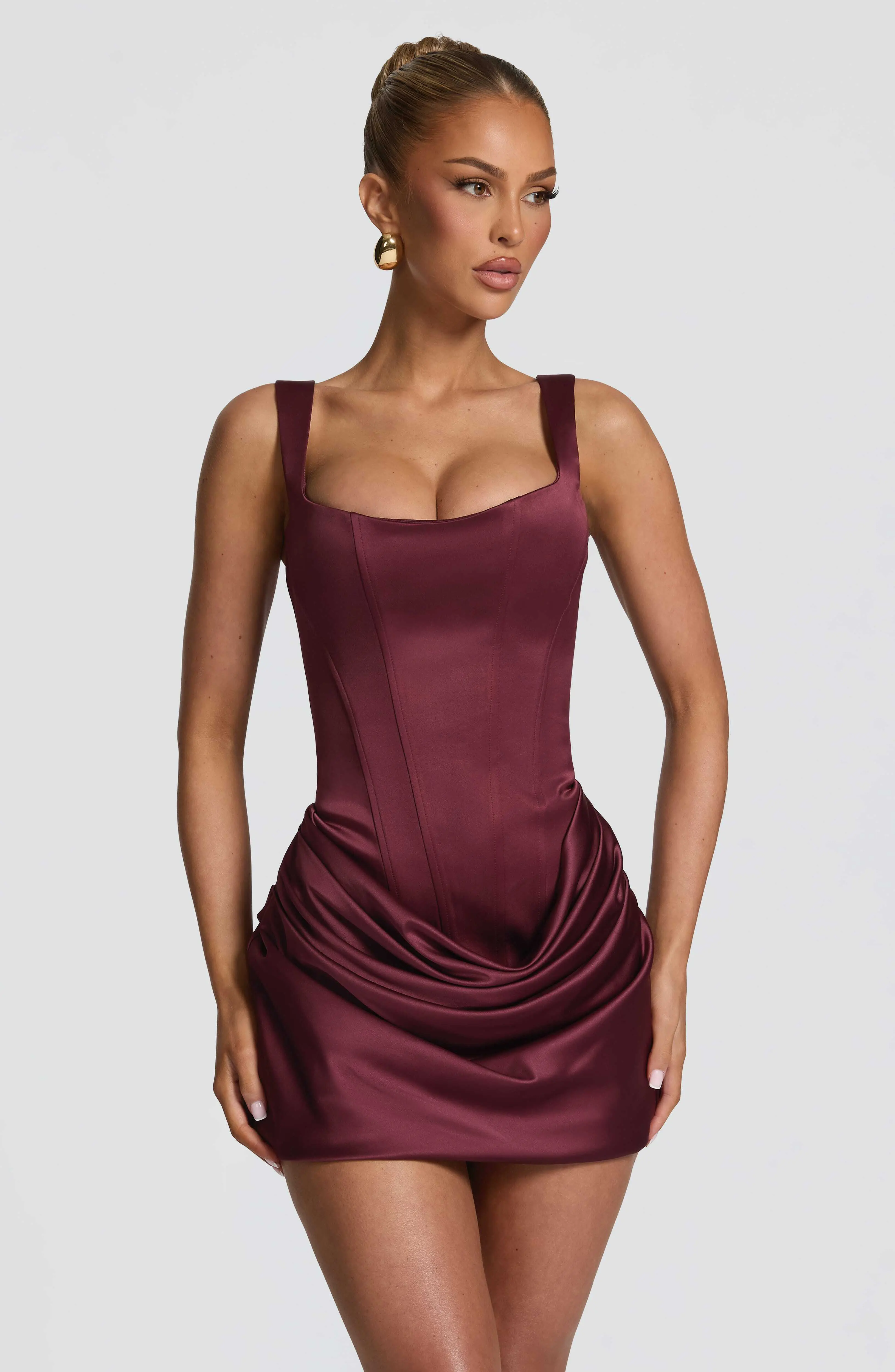 Imogen Mini Dress - Cherry Lacquer - Image 5