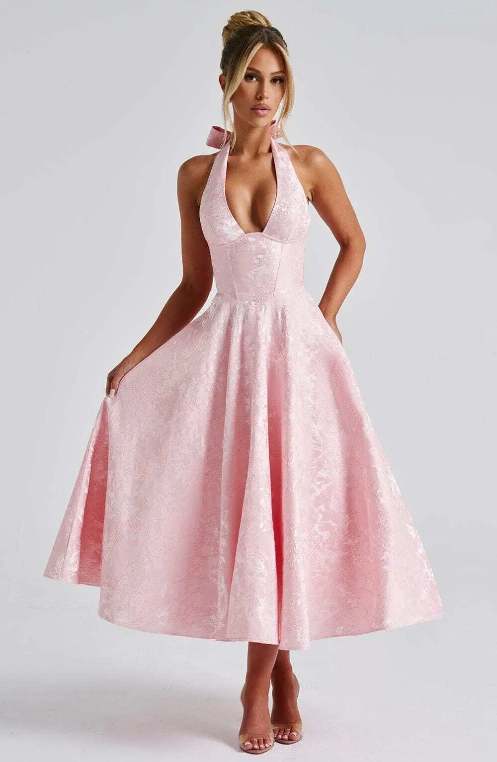 Effie Midi Dress - Blush - Image 7