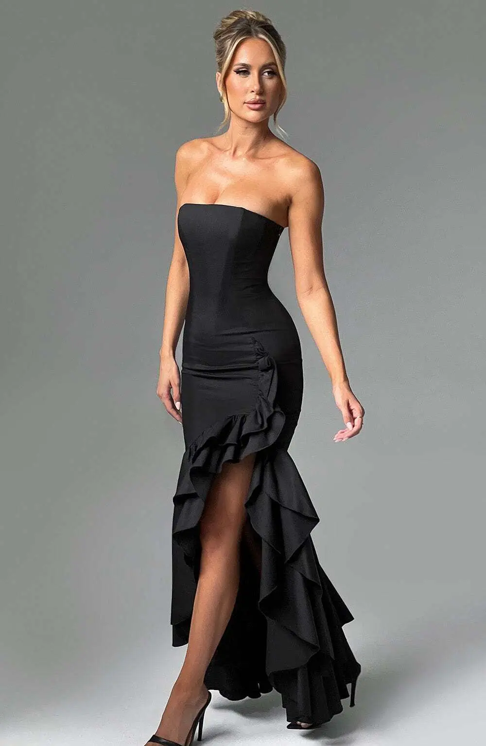 Angelina Maxi Dress - Black - Image 2