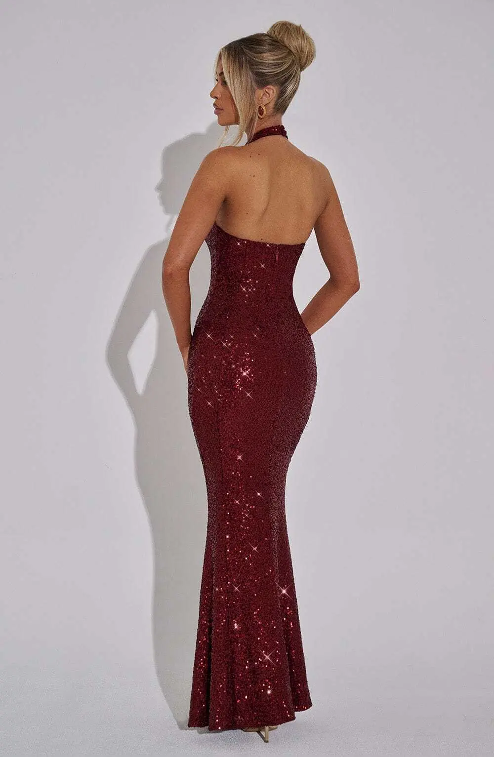 Odette Maxi Dress - Wine - Image 6