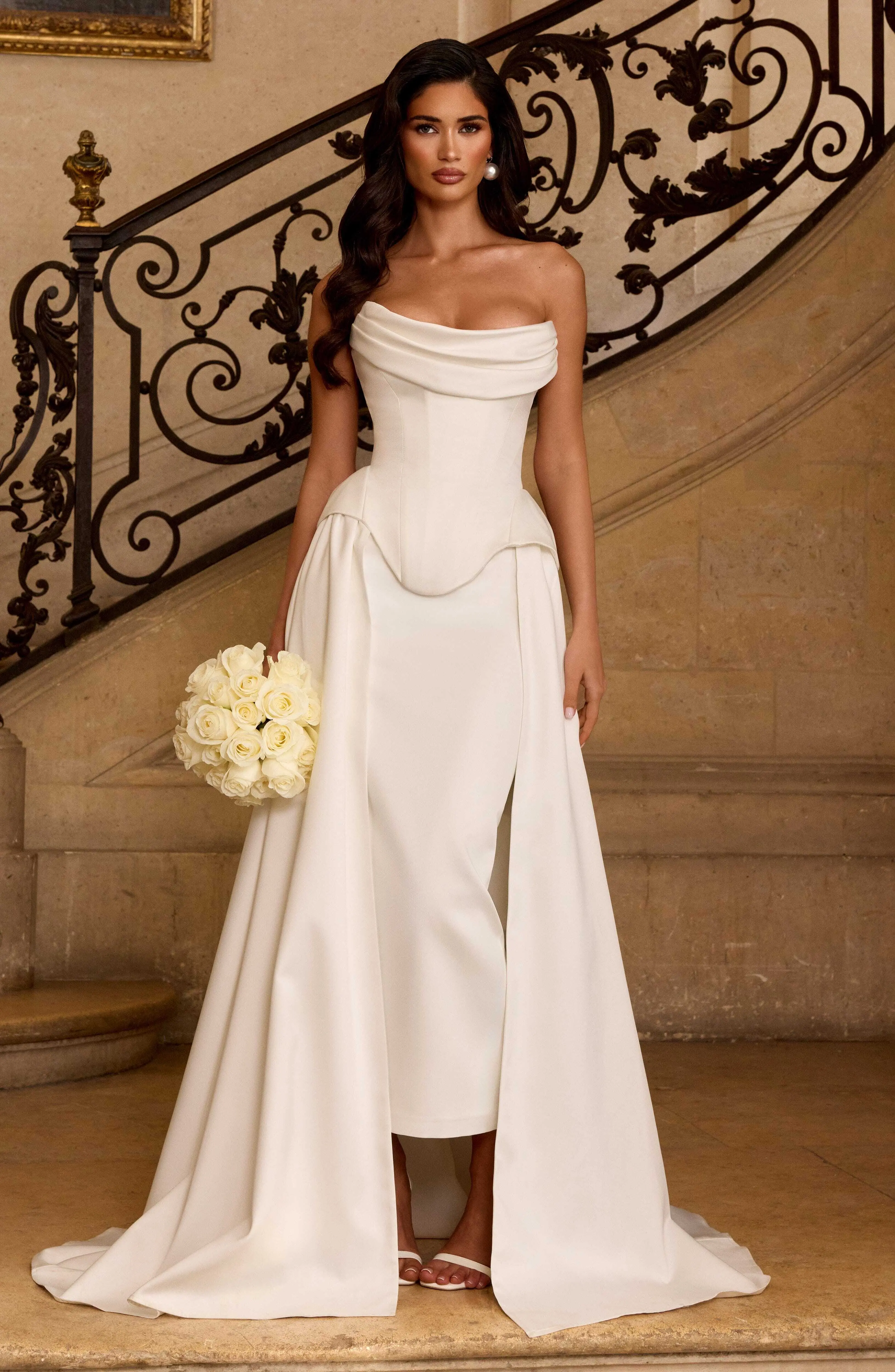 Neri Skirt Train - Ivory - Image 10