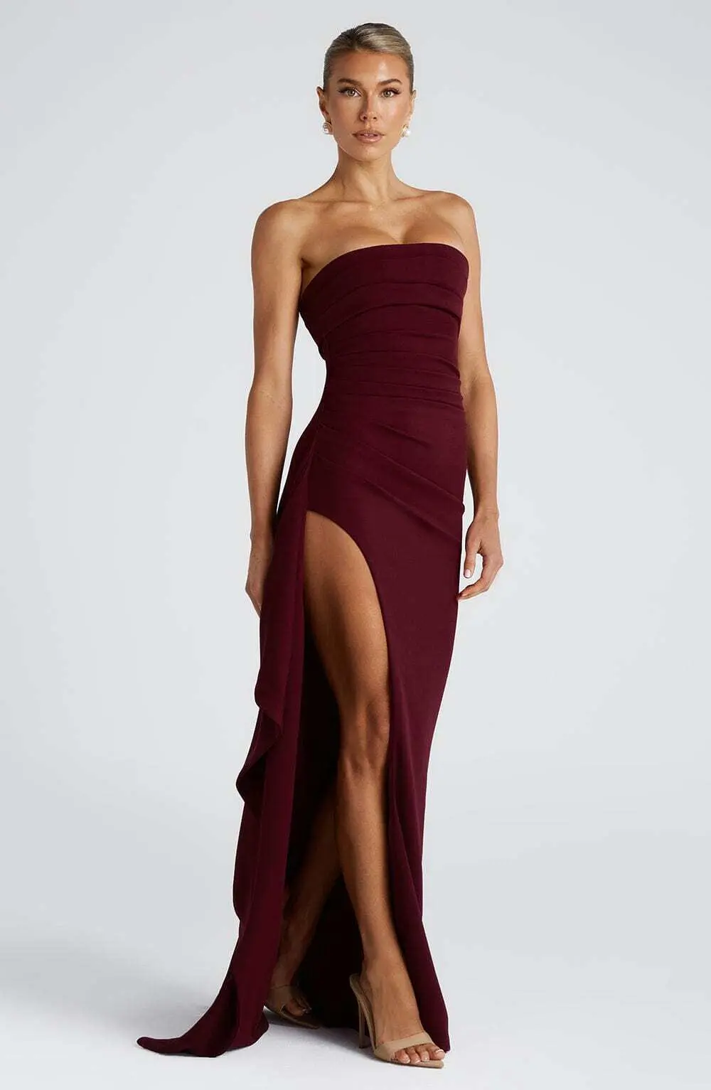 Zafira Maxi Dress - Cherry Lacquer - Image 2