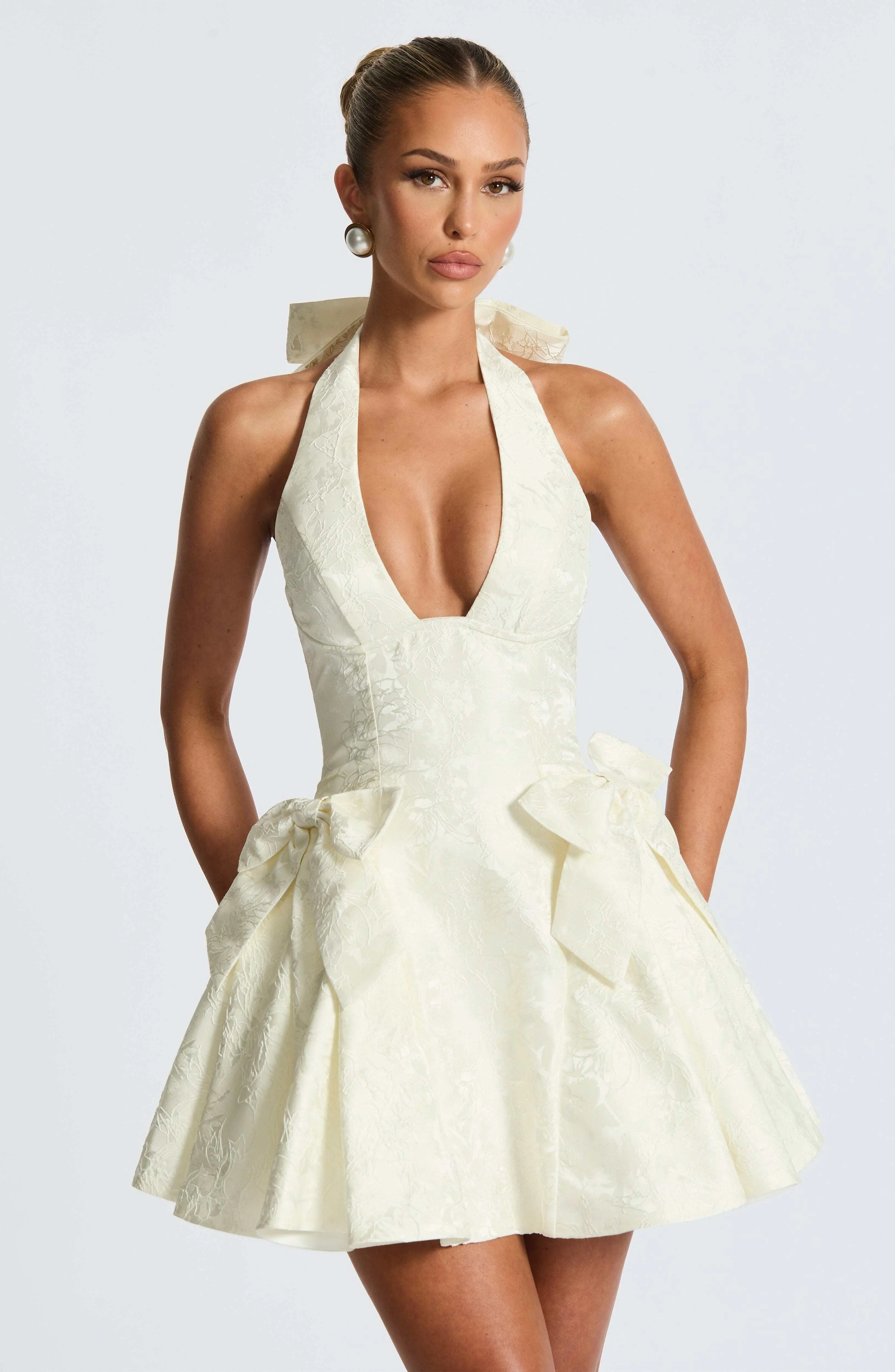 Jocelyn Mini Dress - Ivory - Image 4