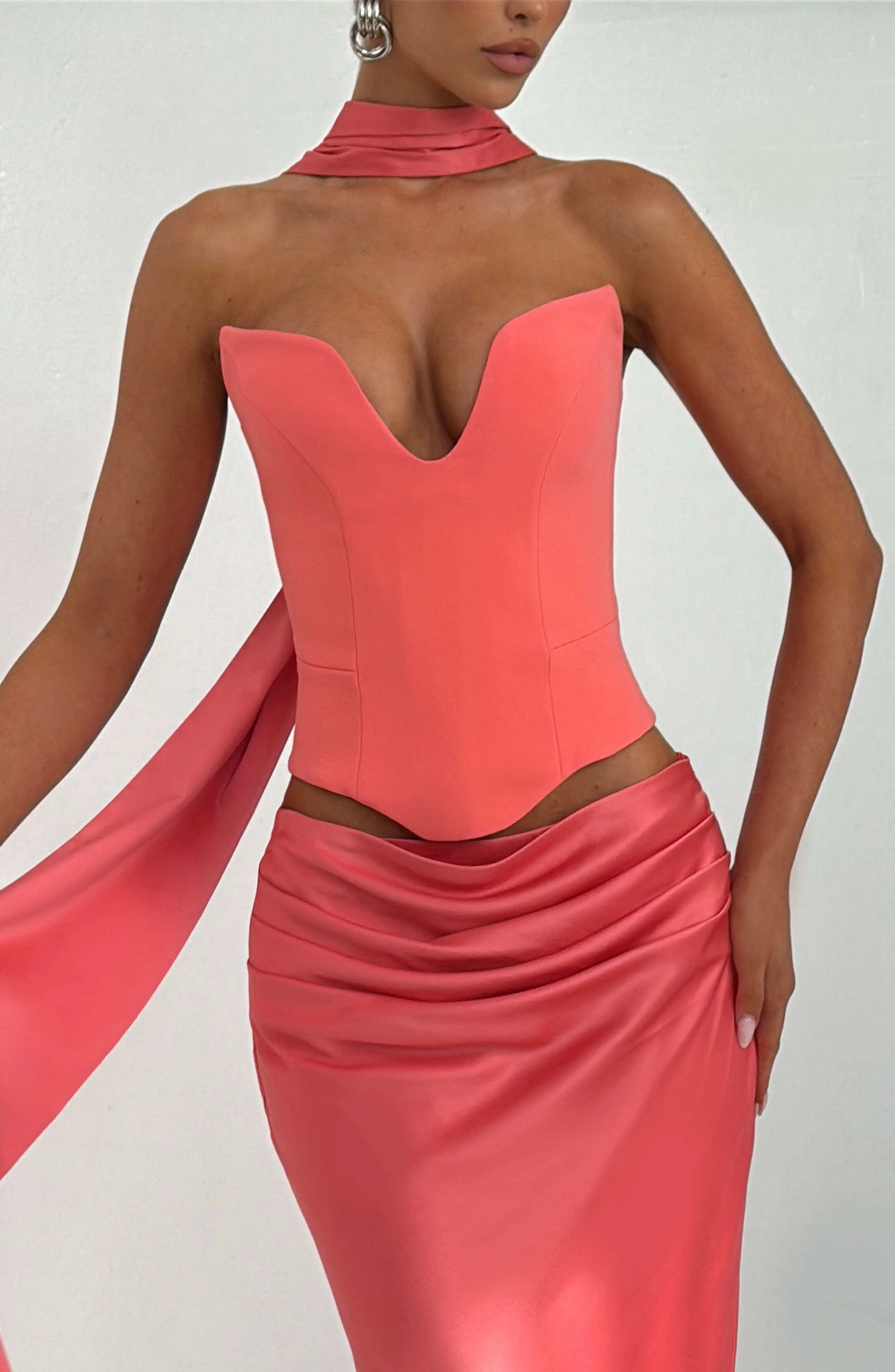 Kamiyah Corset - Coral Pink - Image 2