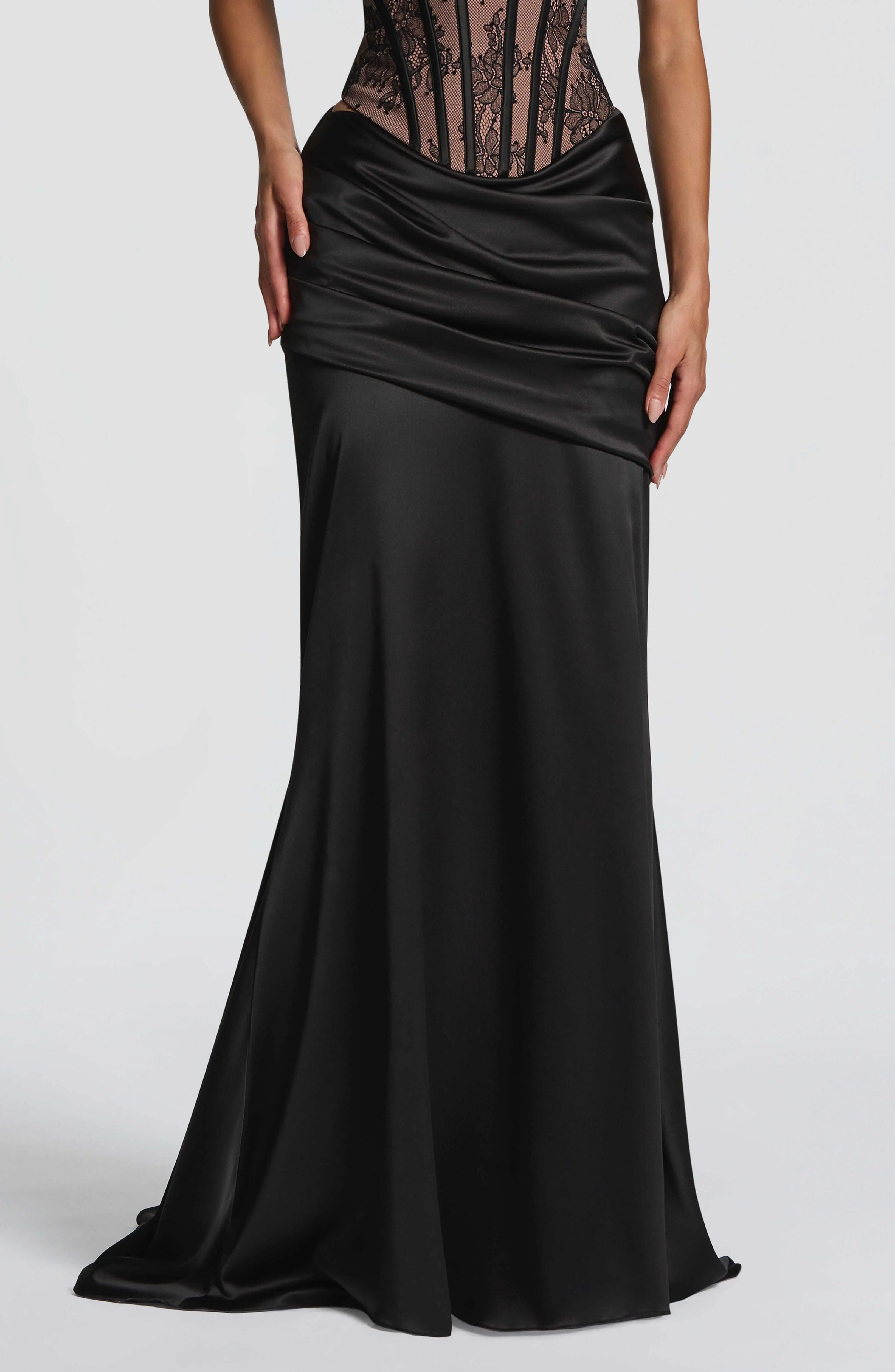 Claudette Maxi Skirt - Black - Image 2