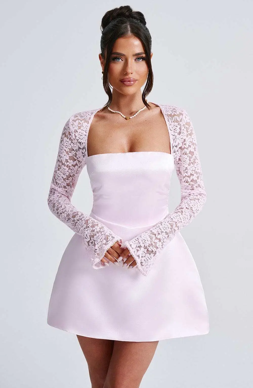 Sadie Mini Dress - Blush - Image 5