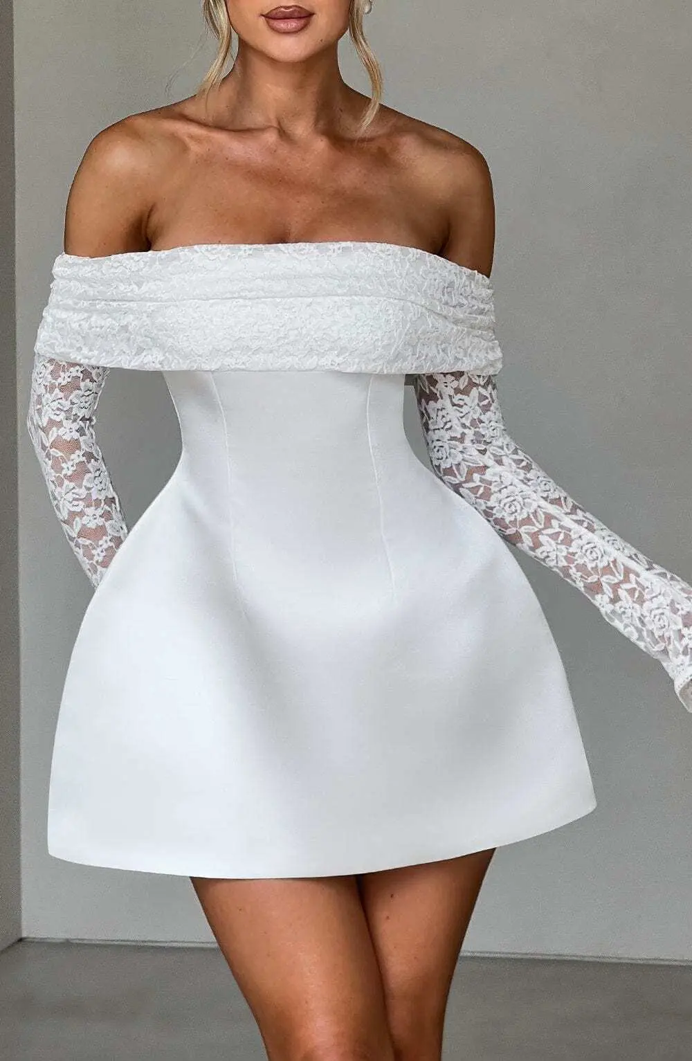 Georgianna Mini Dress - Ivory