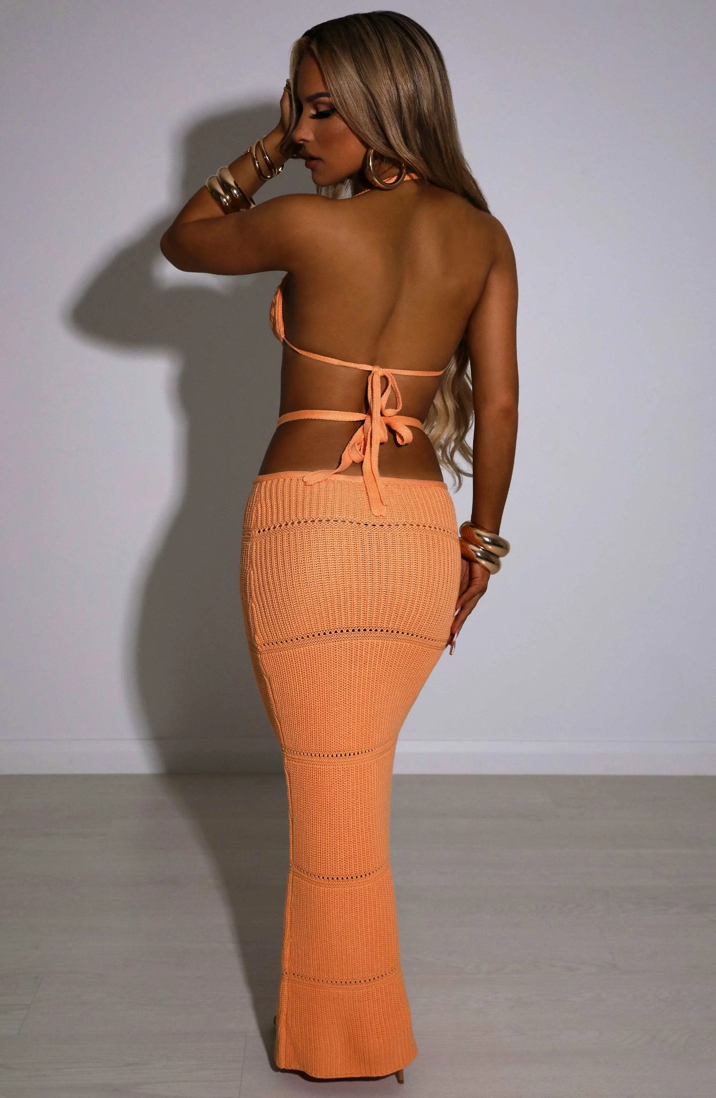 Aubery Maxi Skirt - Orange - Image 2