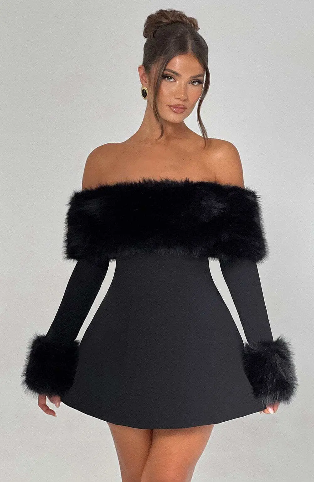 Villanelle Mini Dress - Black - Image 7