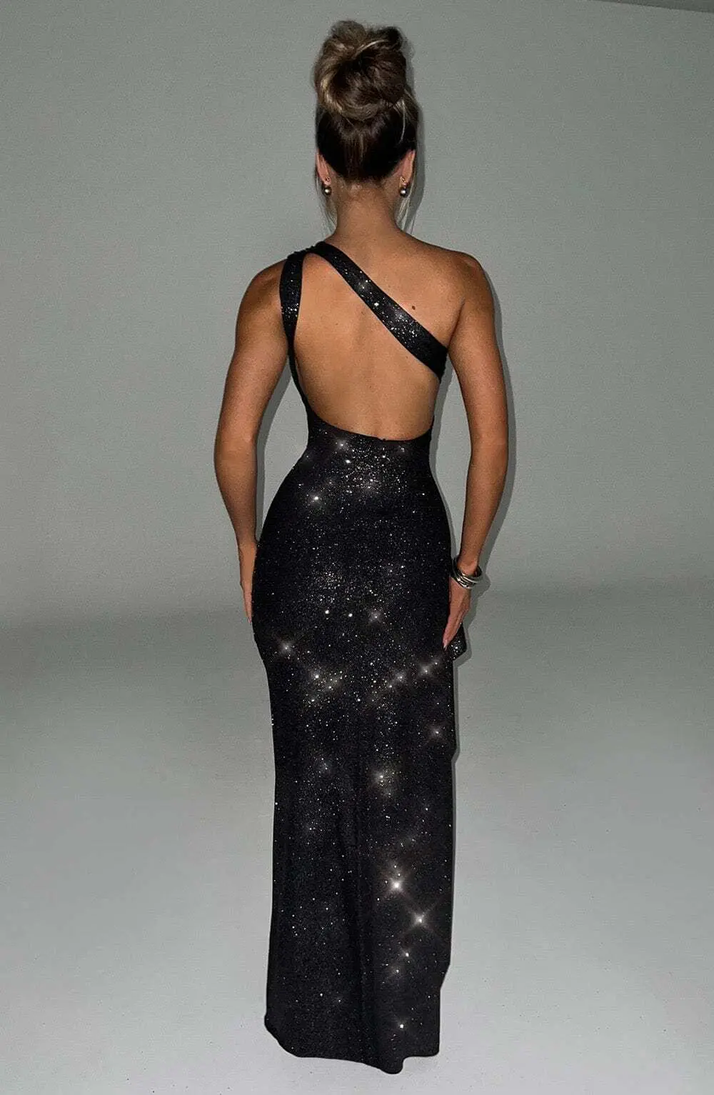 Genevieve Maxi Dress - Black Sparkle - Image 2