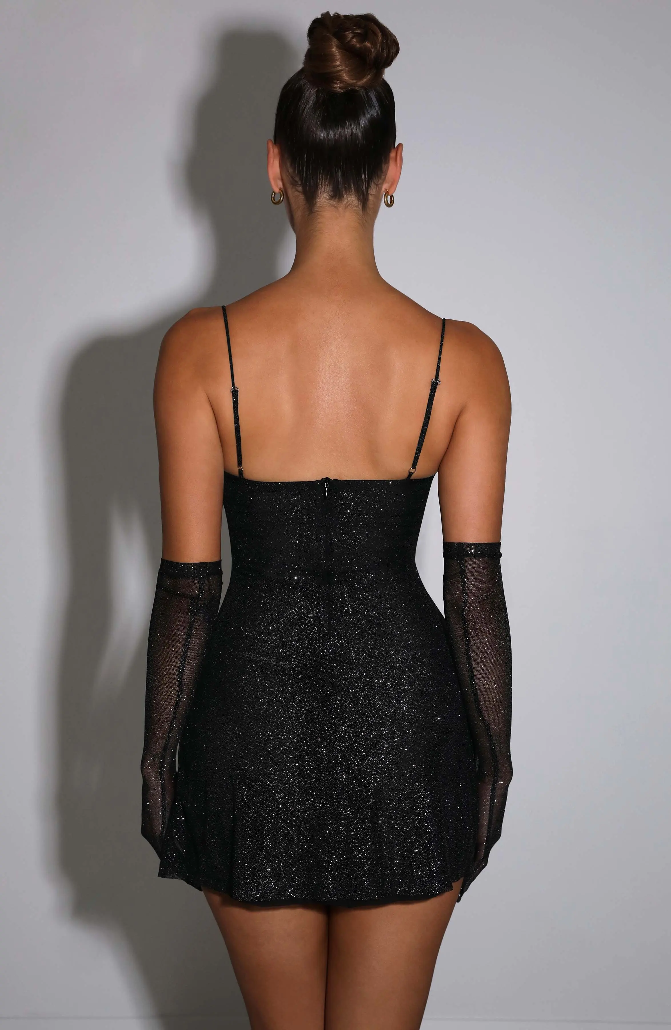 Pixie Mini Dress - Black Sparkle - Image 4