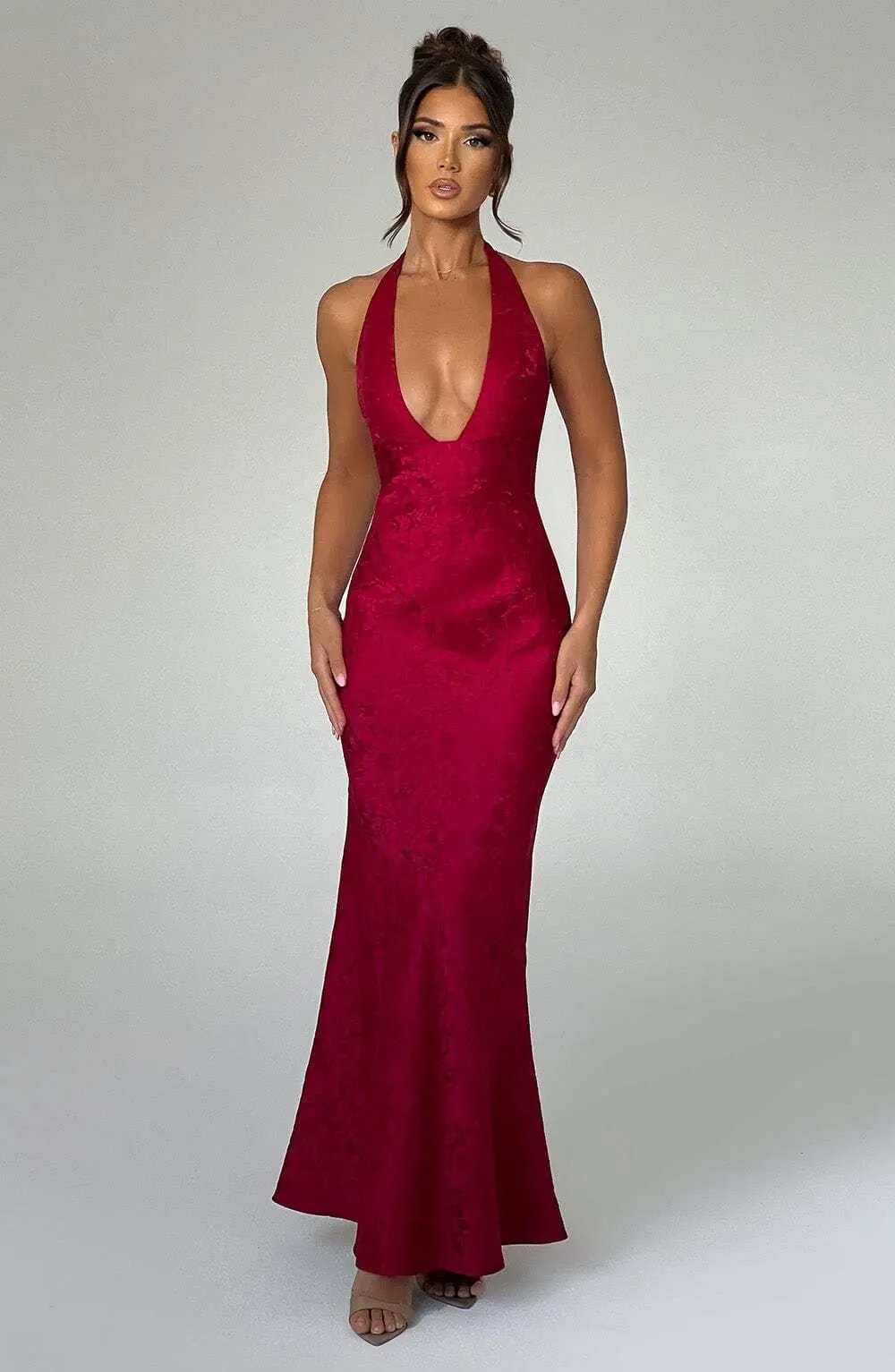 Josephine Maxi Dress - Red - Image 5