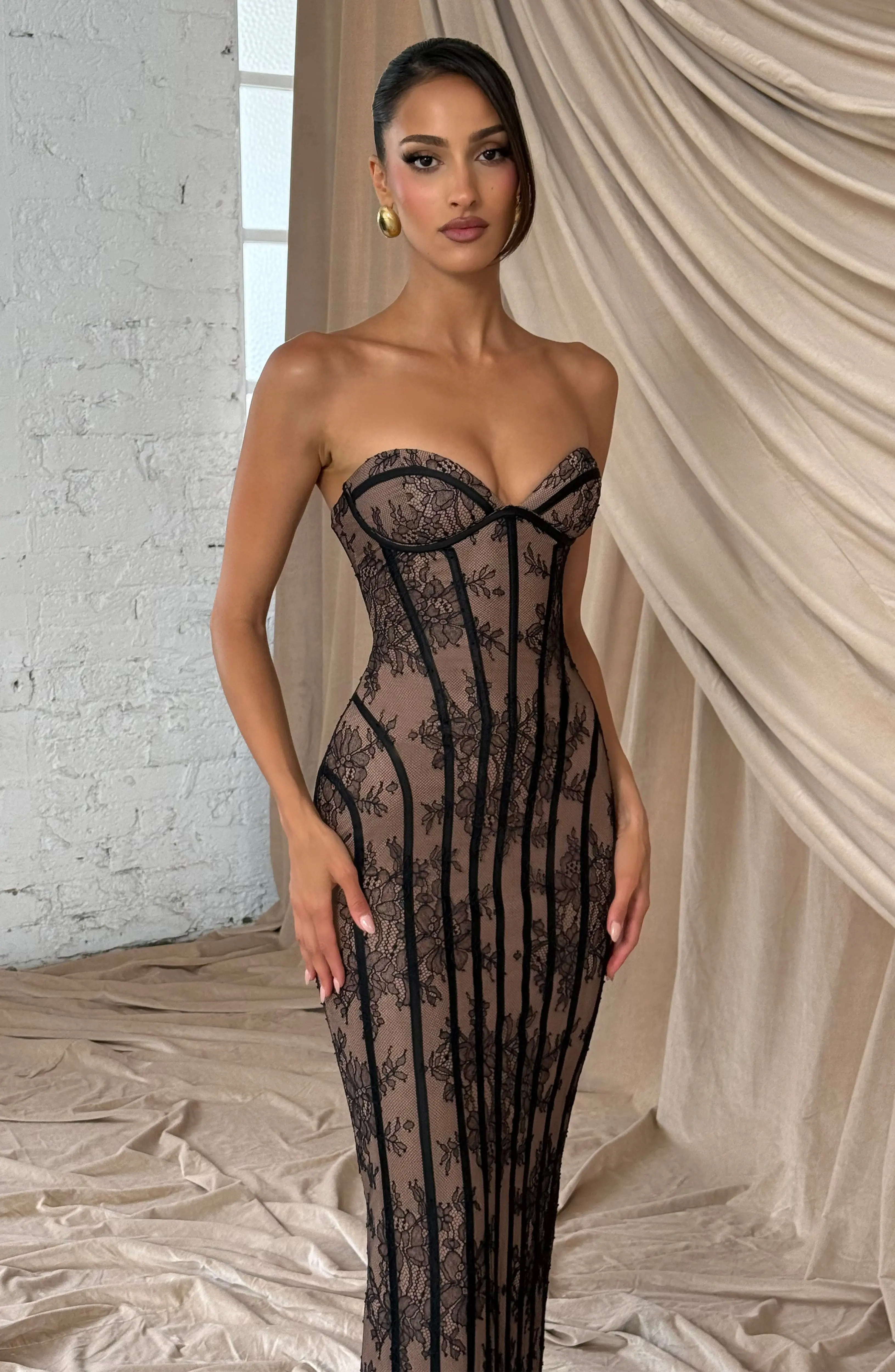 Sian Maxi Dress - Black - Image 3