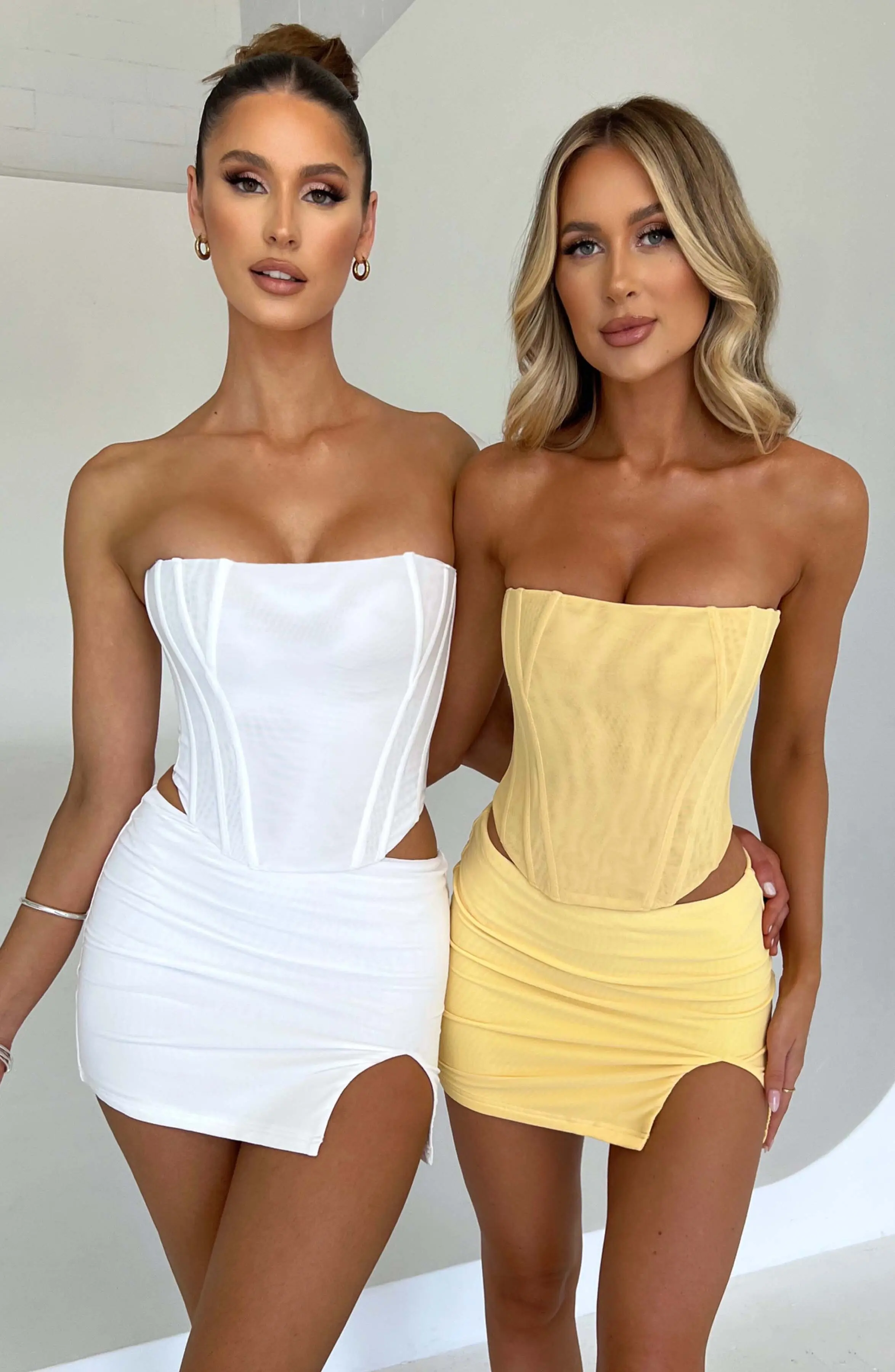 Alina Mini Skirt - White - Image 8