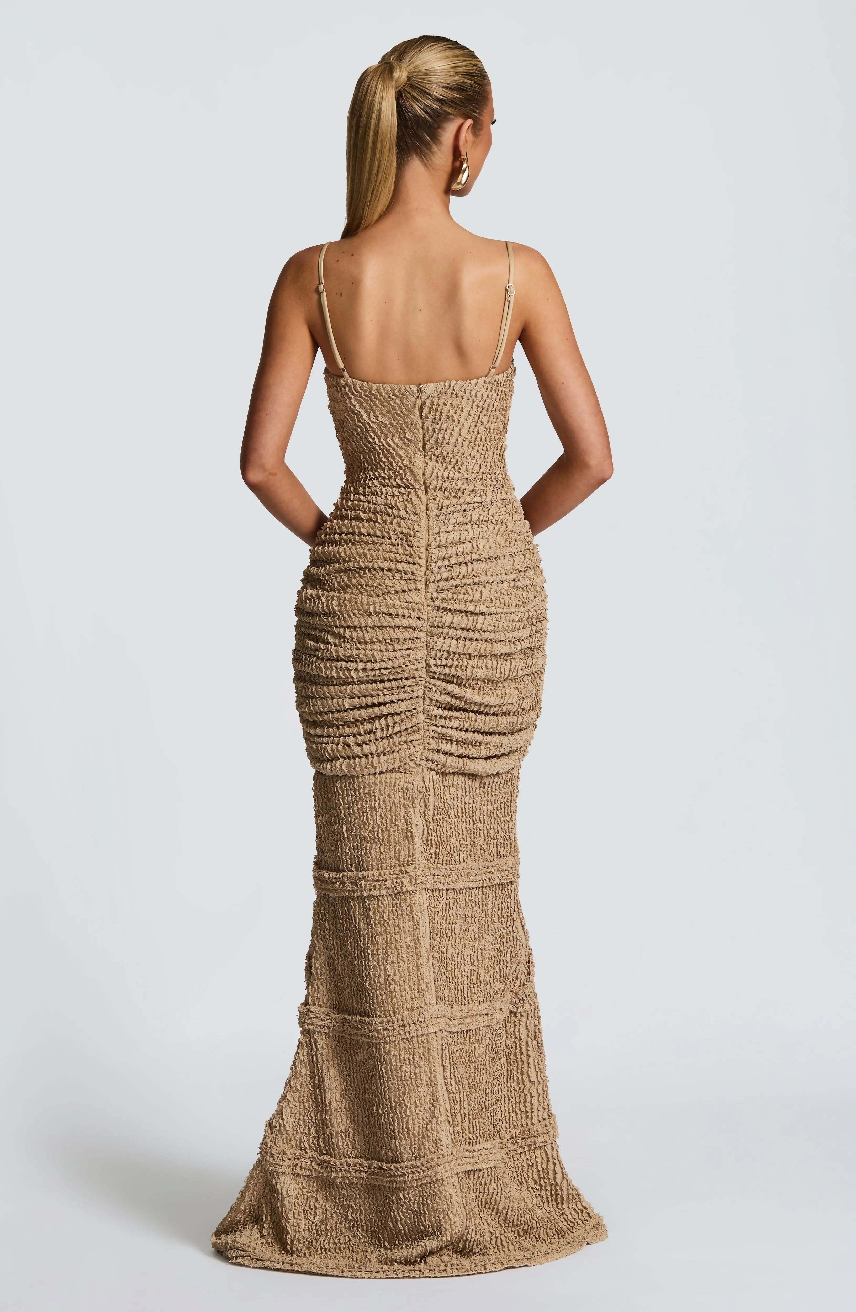 Lysandra Maxi Dress - Beige - Image 4