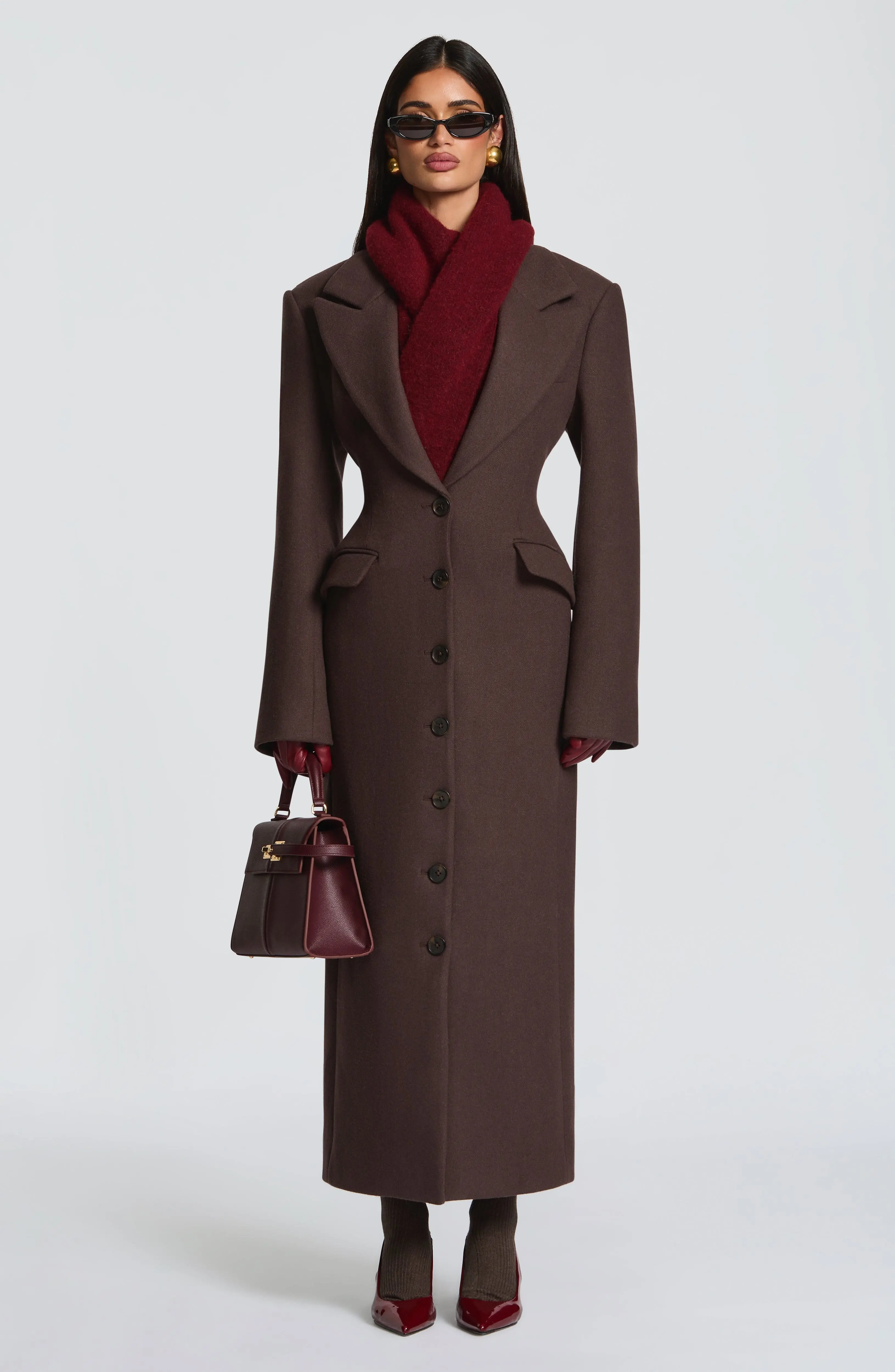 Jeanie Scarf - Burgundy - Image 6