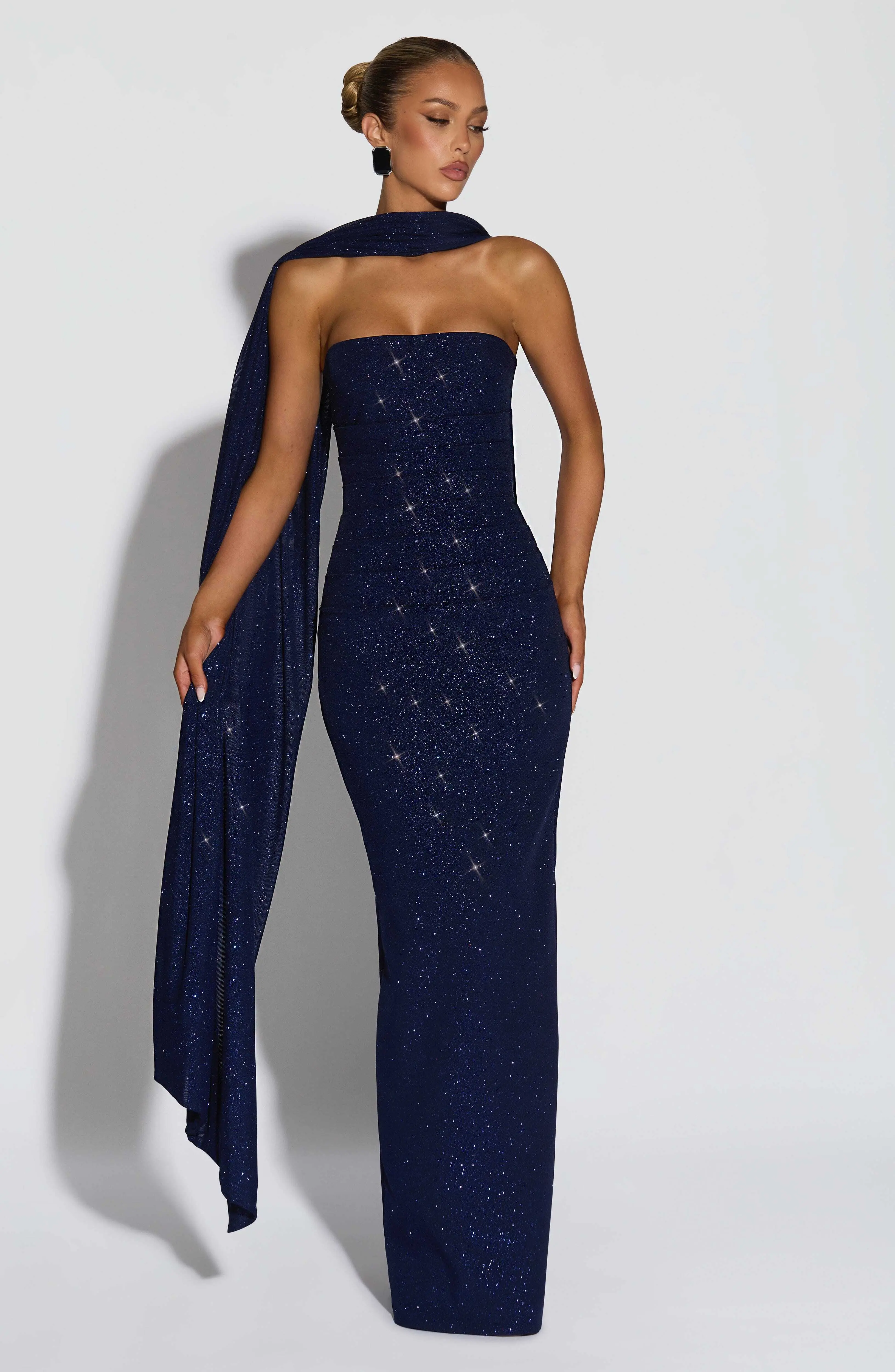 Agnes Shawl - Navy Sparkle - Image 6