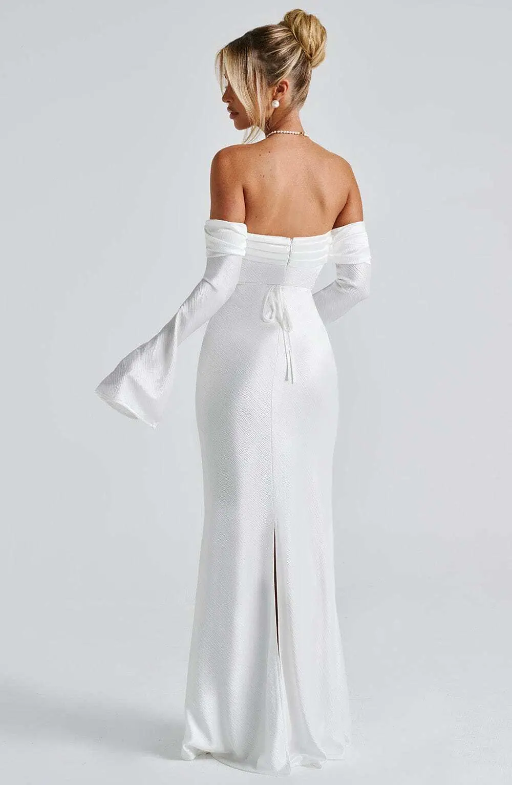 Selene Maxi Dress - Ivory - Image 7