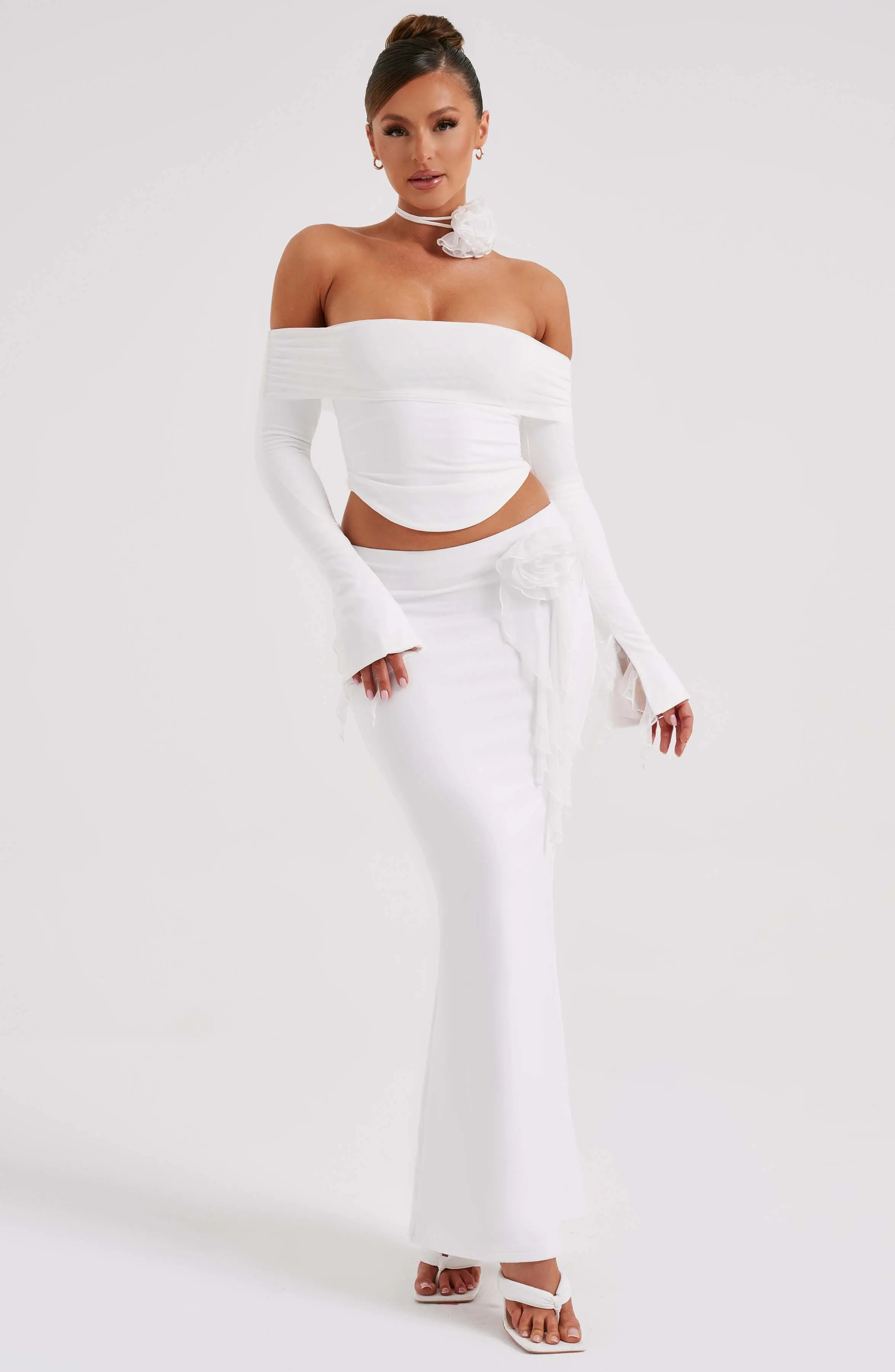 Deema Maxi Skirt - Ivory - Image 11