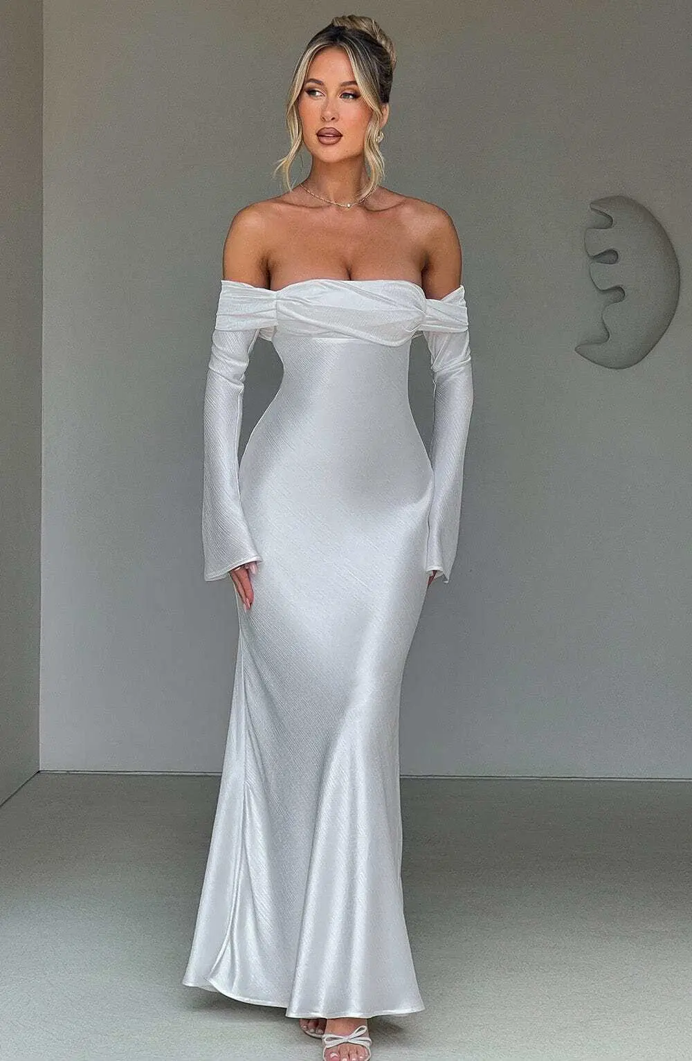 Selene Maxi Dress - Ivory - Image 8