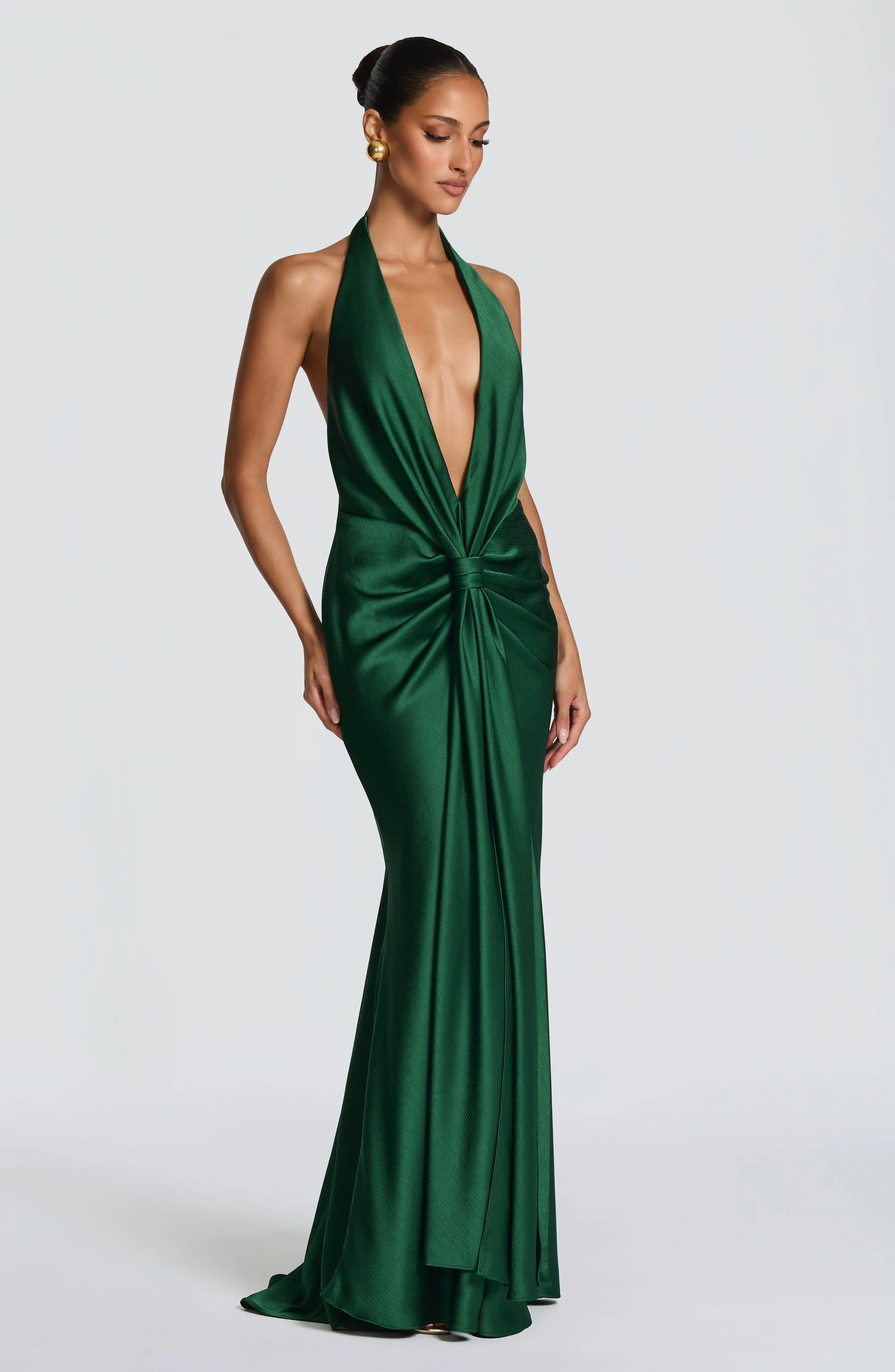 Linette Gown - Emerald - Image 6