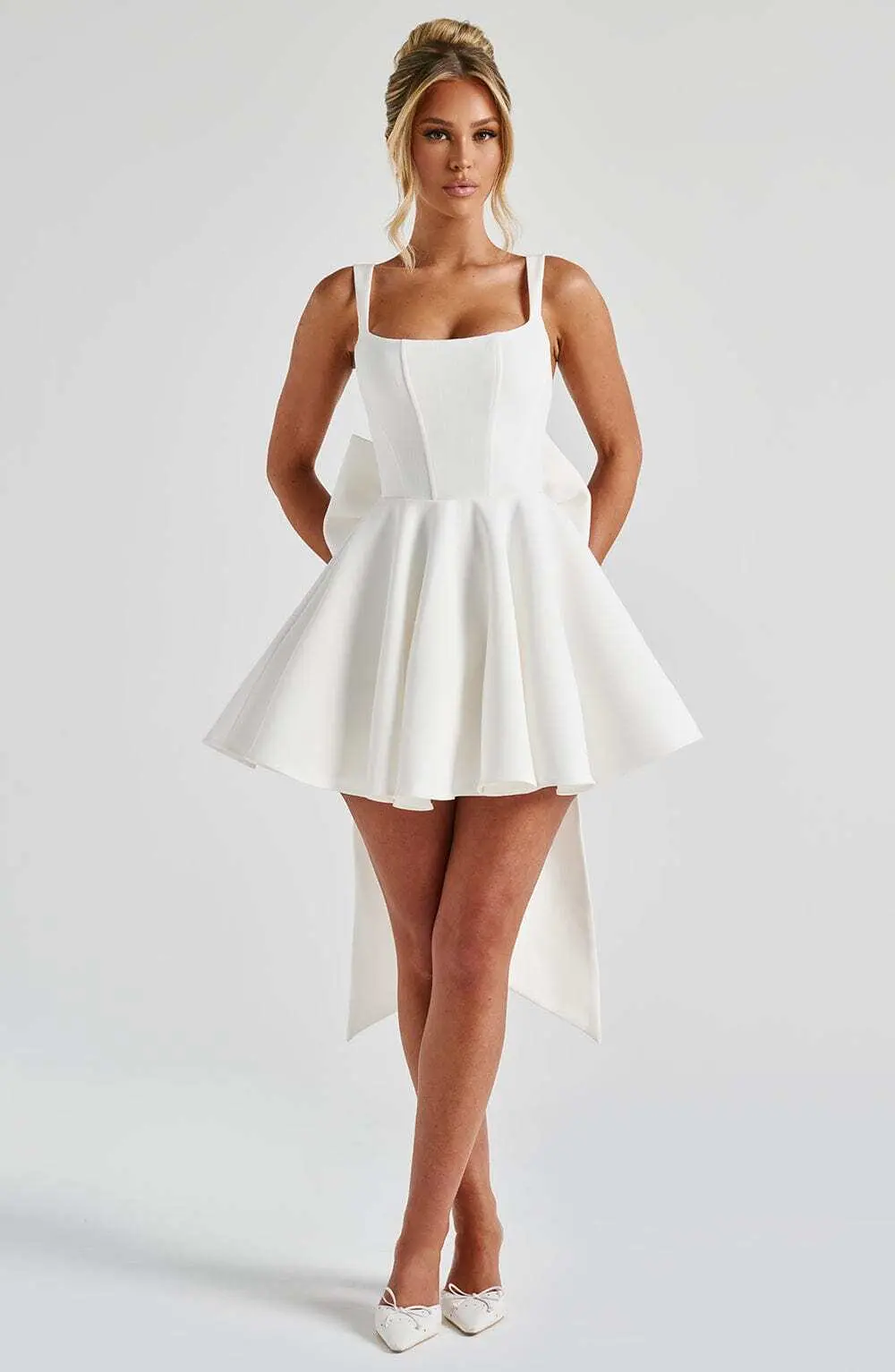Rue Mini Dress - Ivory - Image 8