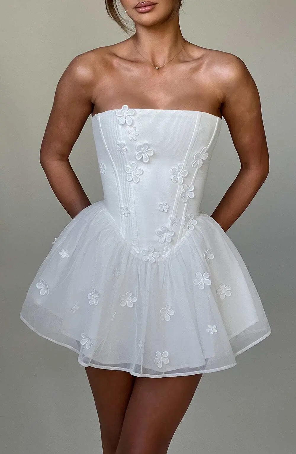Justina Playsuit - Ivory - Image 3