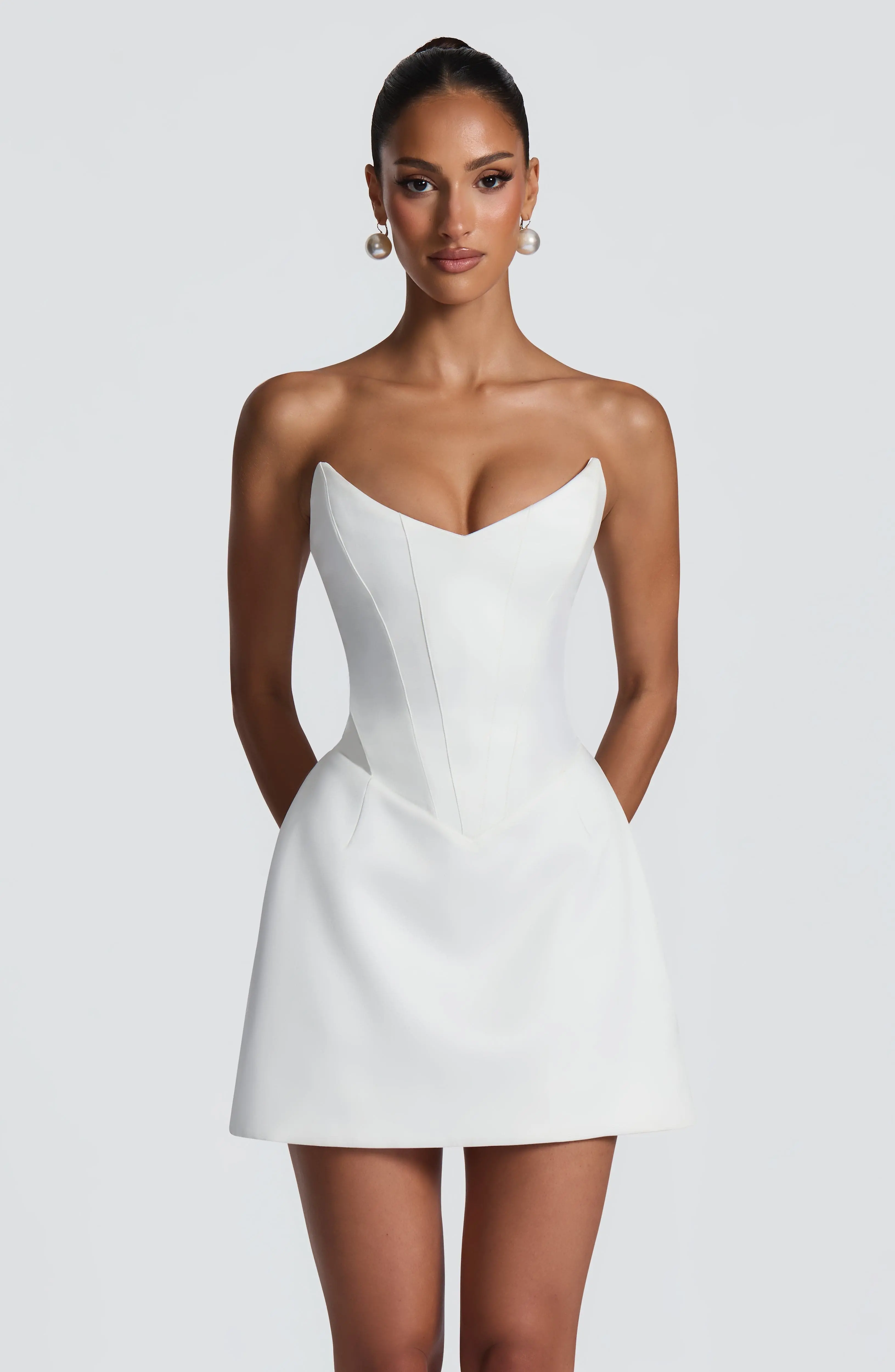 Torin Mini Dress - Ivory - Image 5